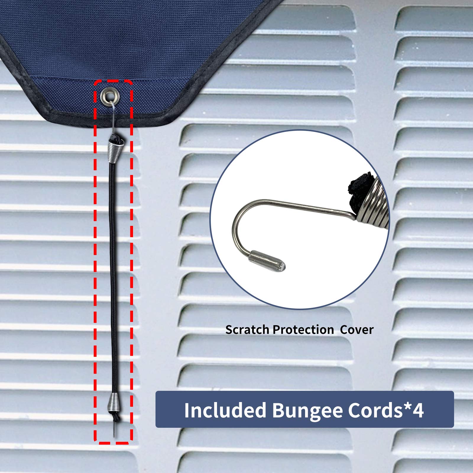 Homydom Air Conditioner Cover For Outside Units,Ac Cover For Outdoor Central Unit Top,Air Conditioner Cover Waterproof Material,