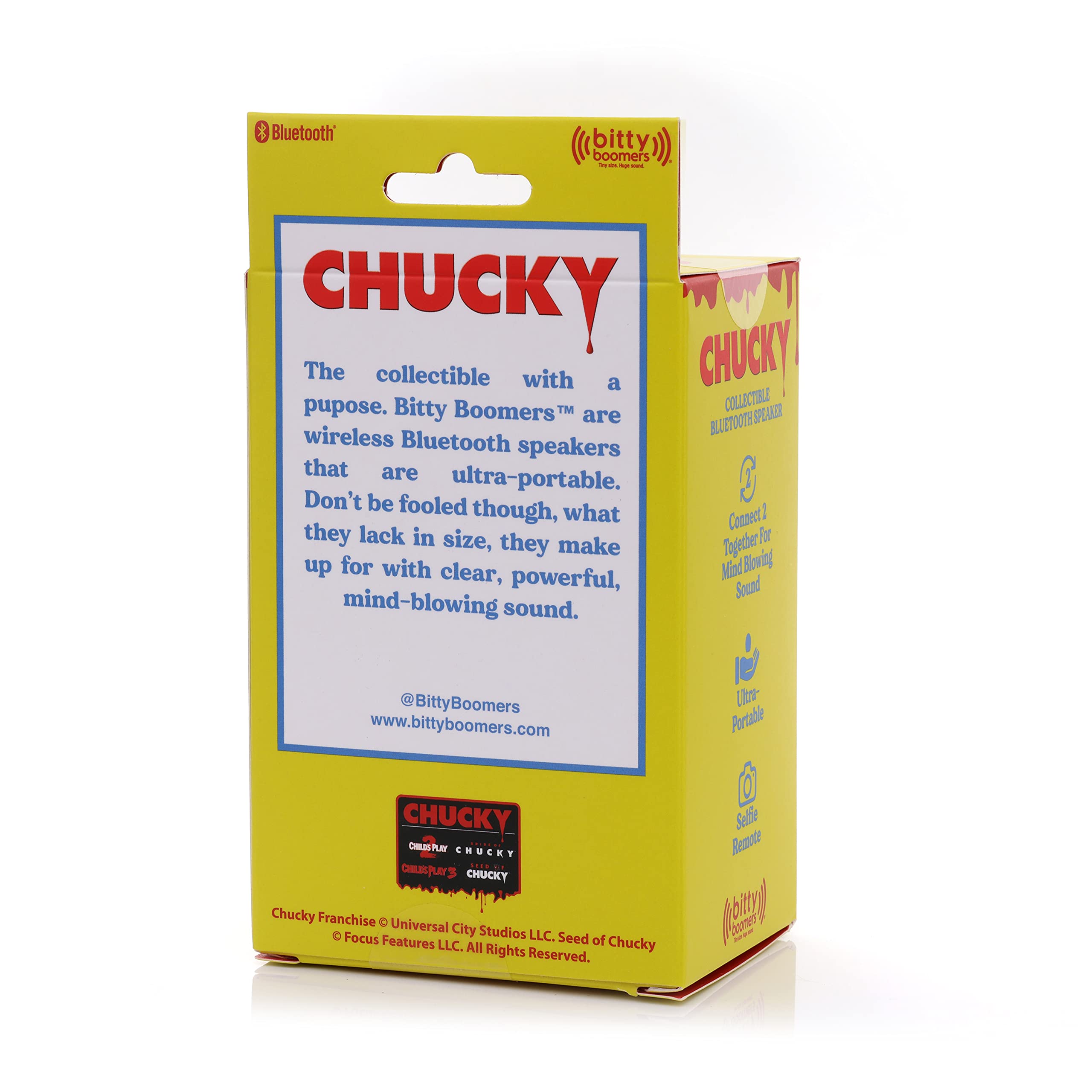 Bitty Boomers Chucky   Mini Bluetooth Speaker, Multicolored