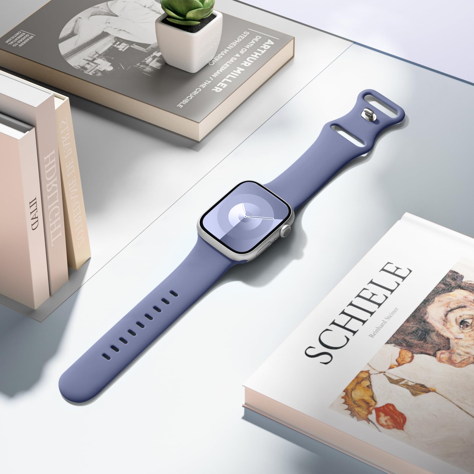 Daqin Soft Silicone Band Compatible With Apple Watch Band 40Mm 41Mm 38Mm 42Mm For Women Men, Waterproof Sport Iwatch Bands Repla