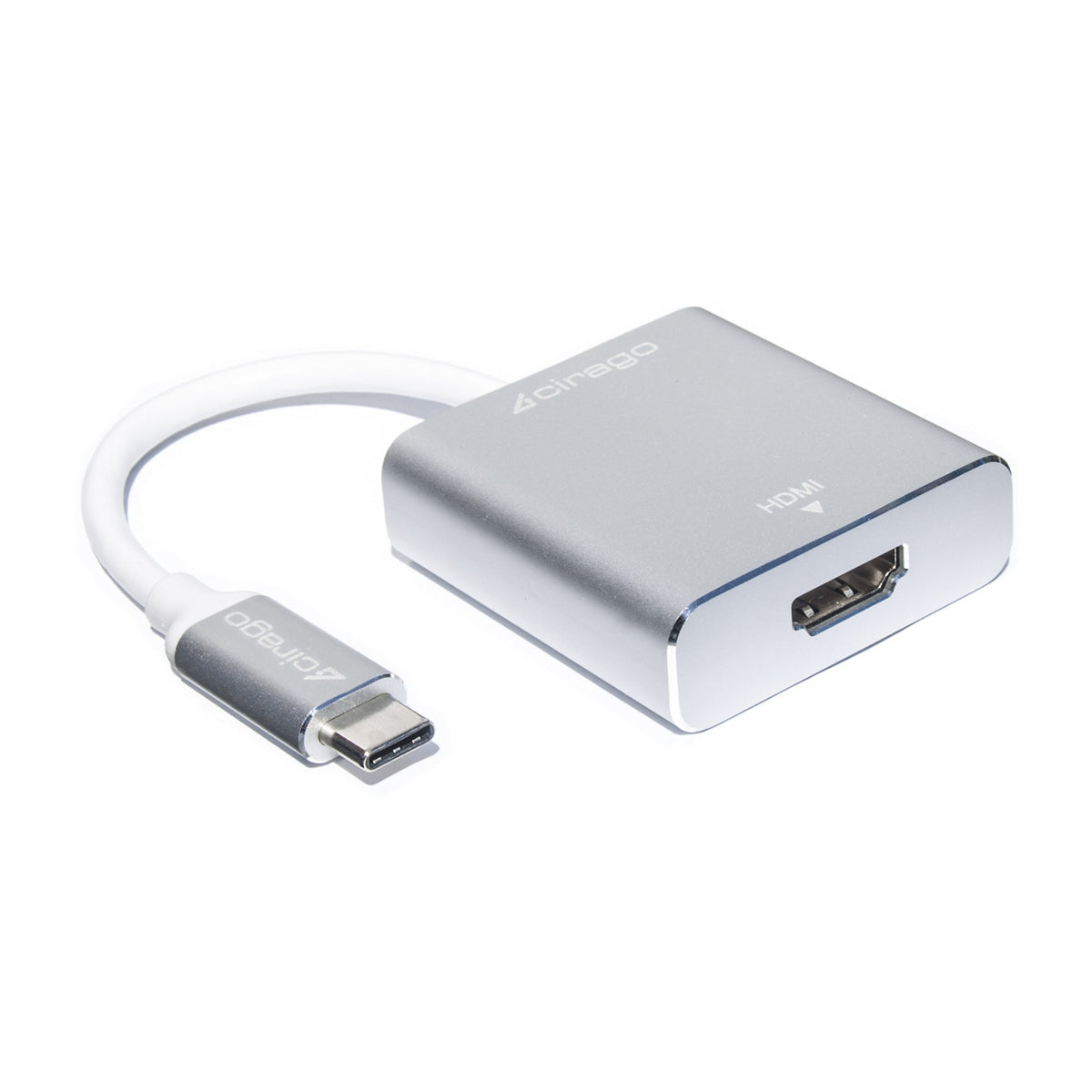 Cirago Usb-C To Hdmi Adapter, 4K Ultra Hd Resolution, Male To Female