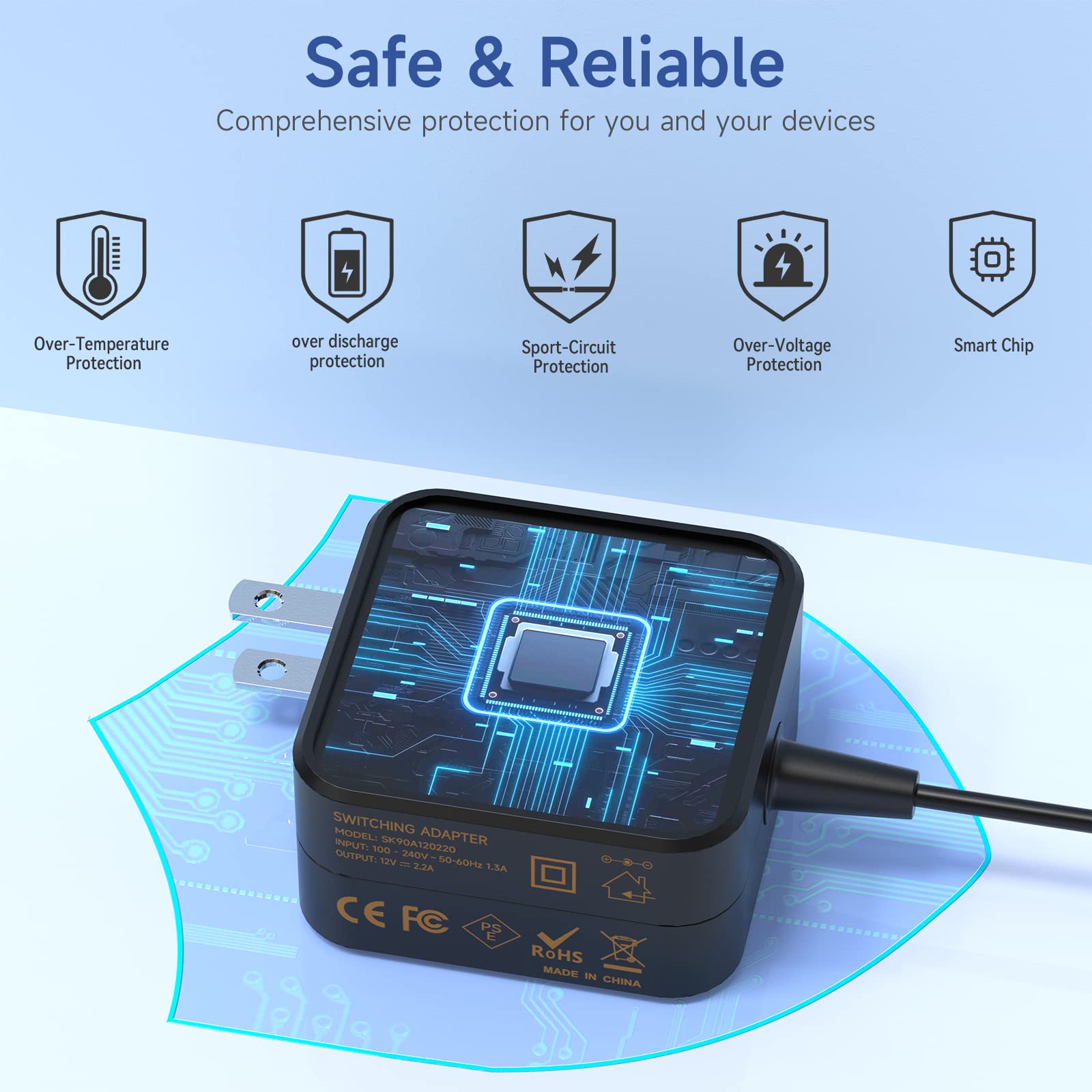 Chromebook Charger Adapter For Samsung 11.6'' Laptop Computer Pa 1250 98 Chromebook 3 2 303C 500C 503C Xe500C13 Xe501C13 Xe303C1