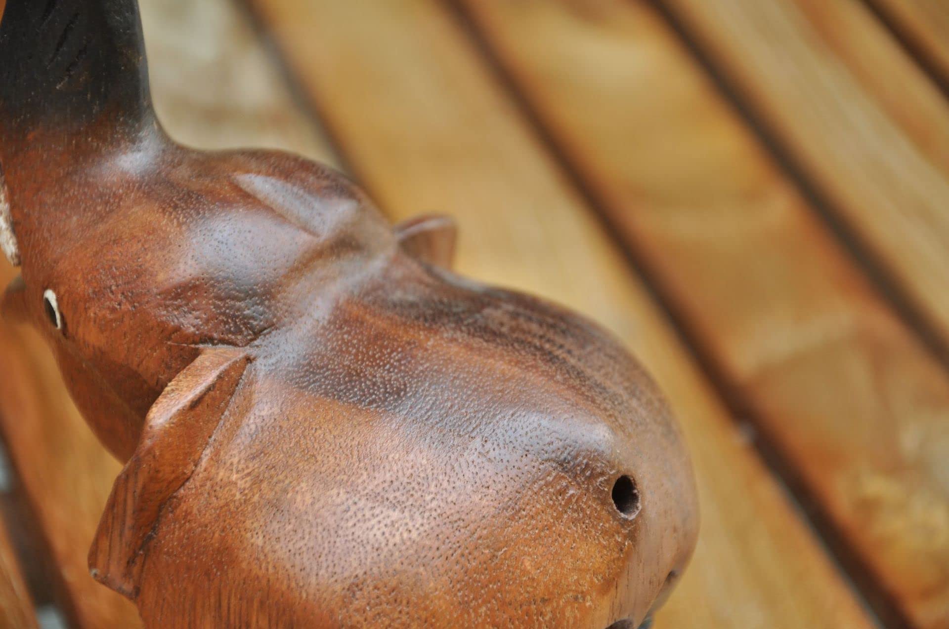 3.5'' Wooden Elephant Call Whistle   Musical Ocarina Craft Decor