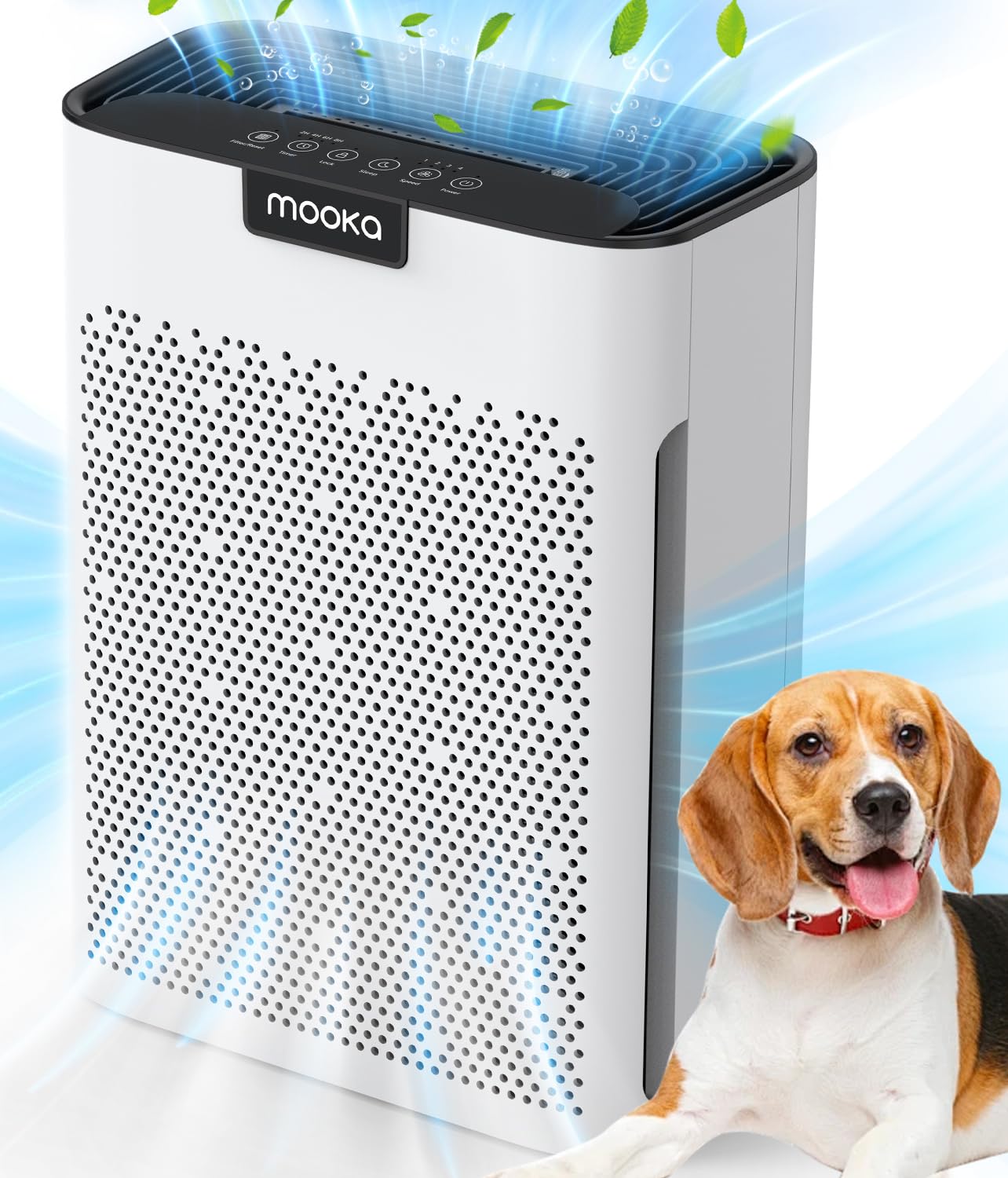 Air Purifiers For Home Large Room 2000 Ft With Washable Filters, Fragrance Sponge, Mooka H13 Hepa Filter Pet Air Purifier For Be