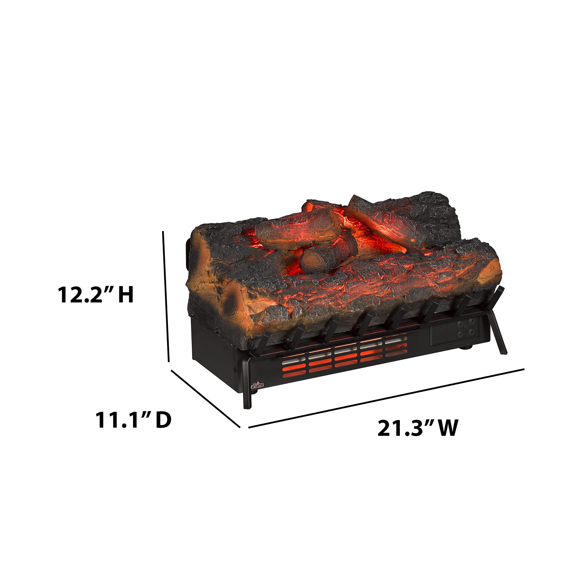 Duraflame Electric Log Set 1,000 Sq Ft Heater, Faux Logs Insert With Infrared Flames For Existing Fireplaces, Remote Control Inc