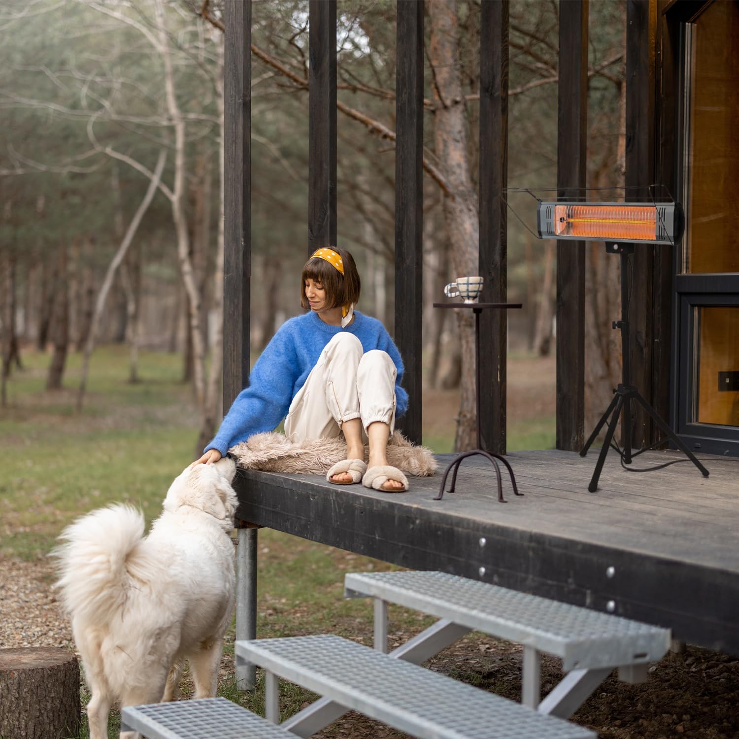 Heat Storm Tradesman 1500 Watt Infrared Heater Tripod Combo, Remote