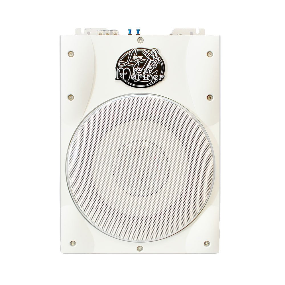 Lanzar Low Profile Marine Subwoofer System   1000 Watt 8 Inch Slim Active Waterproof Amplified Bass Speaker   Underseat Mount Au