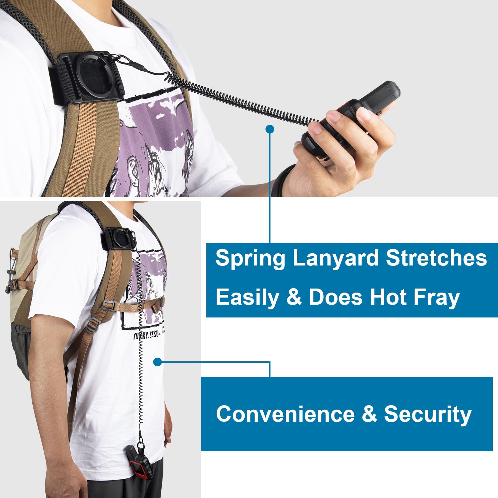 Healvaluefit Backpack Tether Mount For Garmin Inreach Mini & Mini 2, Backpack Tether Holder For Garmin Handheld Gps Devices   Gr