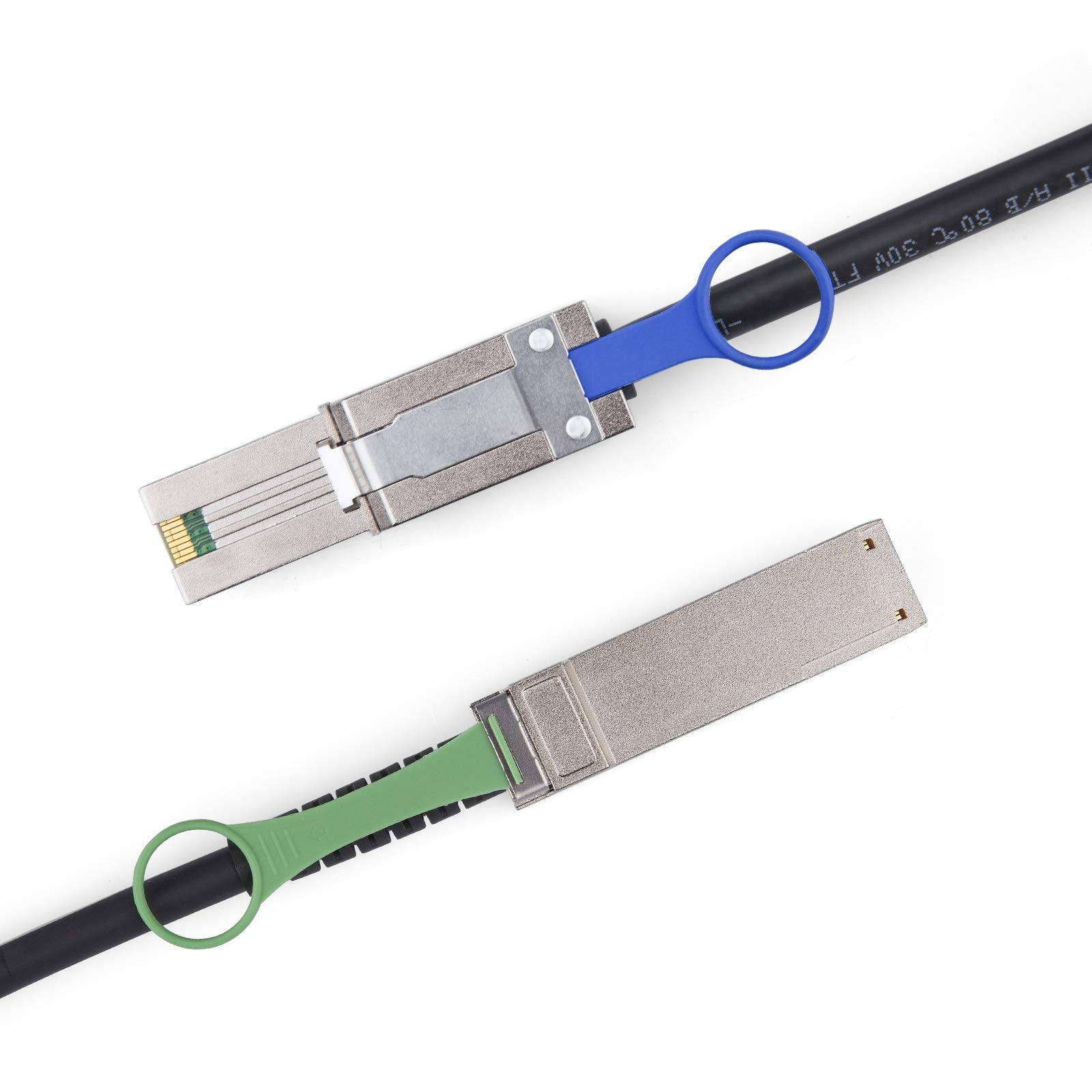 Qsfp (Sff 8436) To Sff 8088 Ddr Hybrid Min Sas Cable, External Copper Sas Cable For Netapp Ds4243 Ds4246 Ds2246, 100 Ohm, 1.5 M(