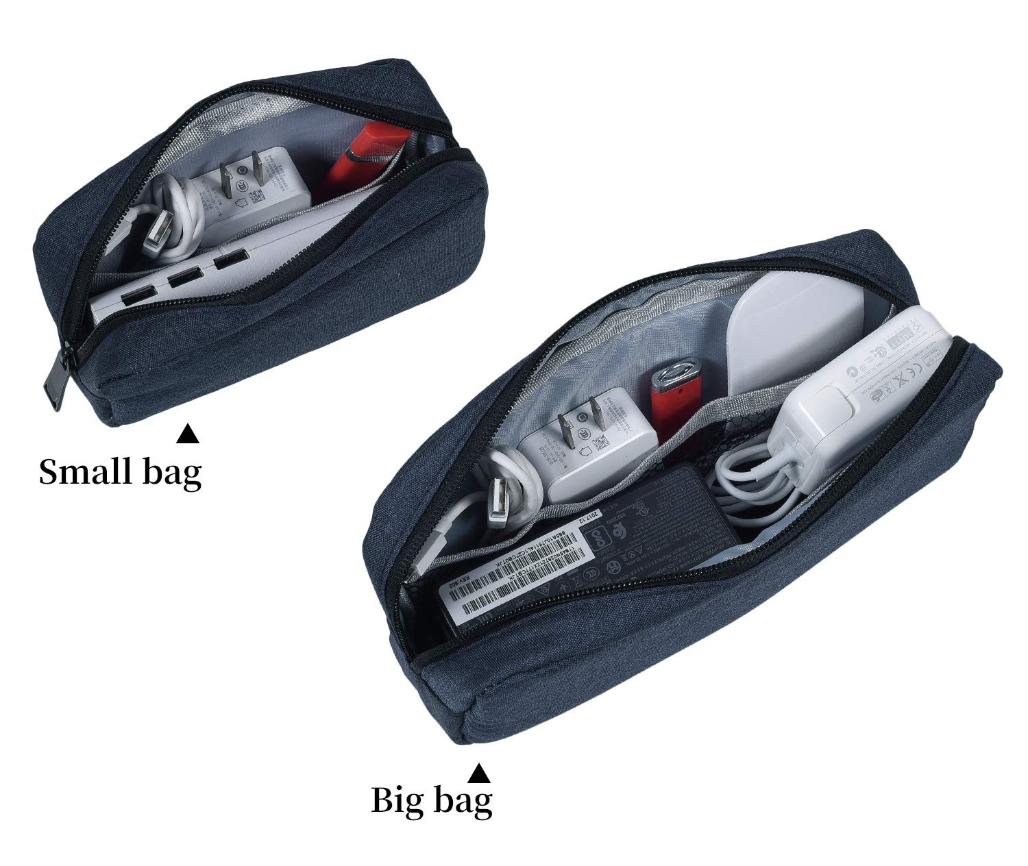 Dealcase Travel Electronics Cable Organizer Bag Accessories Bag,Canvas Waterproof Universal Electronics/Accessories Multifunctio