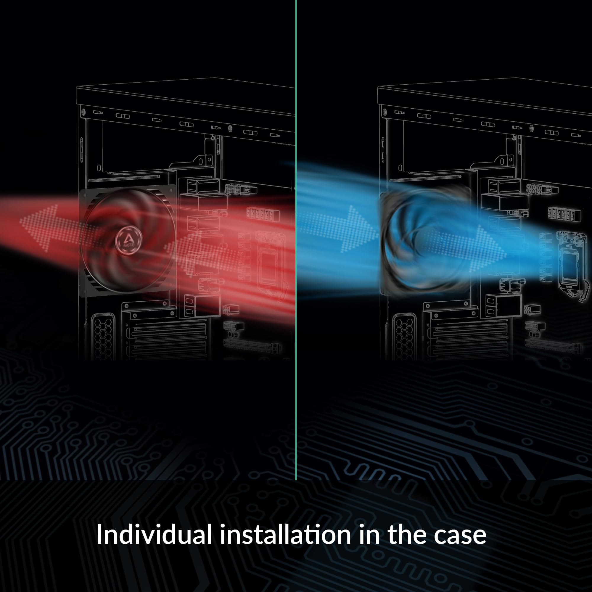 Arctic P8 Slim Pwm Pst   Pc Fan, 80Mm Case Fan, Optimised For Static Pressure, With Pst Connection (Pwm Sharing Technology), Dc