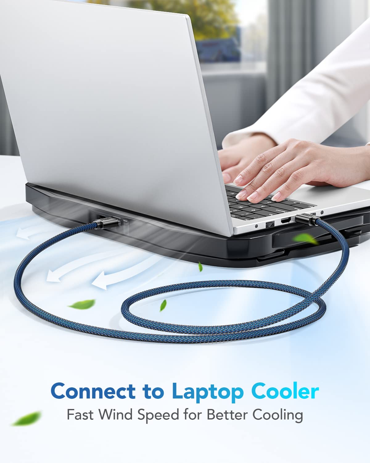 Andtobo Usb 3.0 A To A, 3.3 Ft, Male To Male Cable Double End Usb Cord Compatible With Hard Drive Enclosures Dvd Player Laptop Cooler   Blue