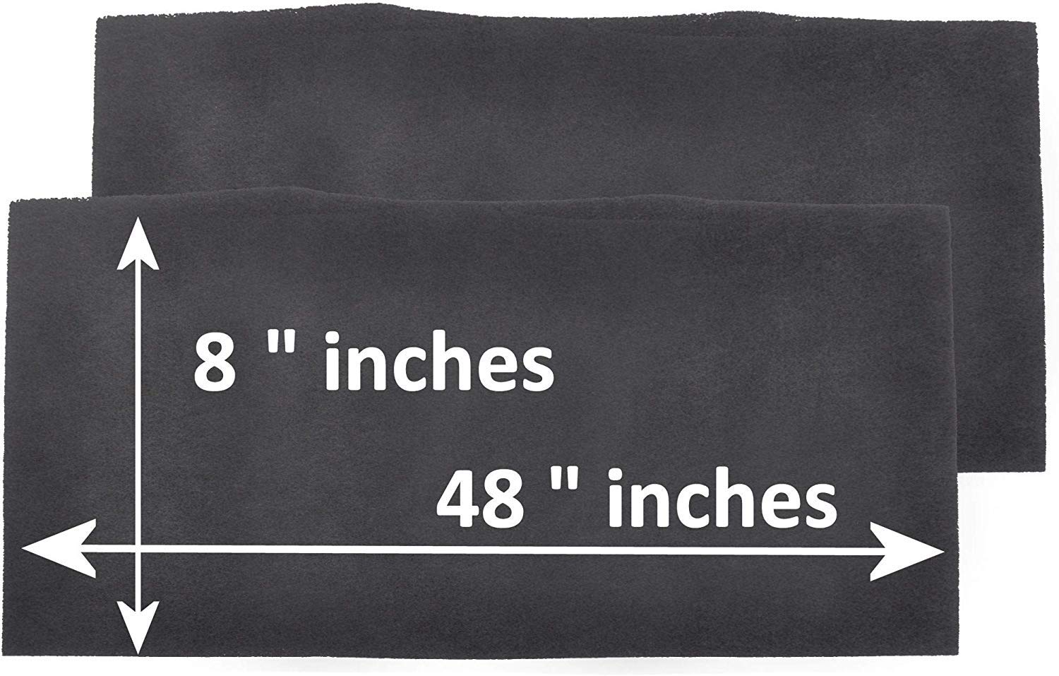 Breathe Naturally Universal 8X48 Cut To Fit Activated Carbon Filter (4 Pack) Charcoal Air Filter Sheet For Air Purifiers