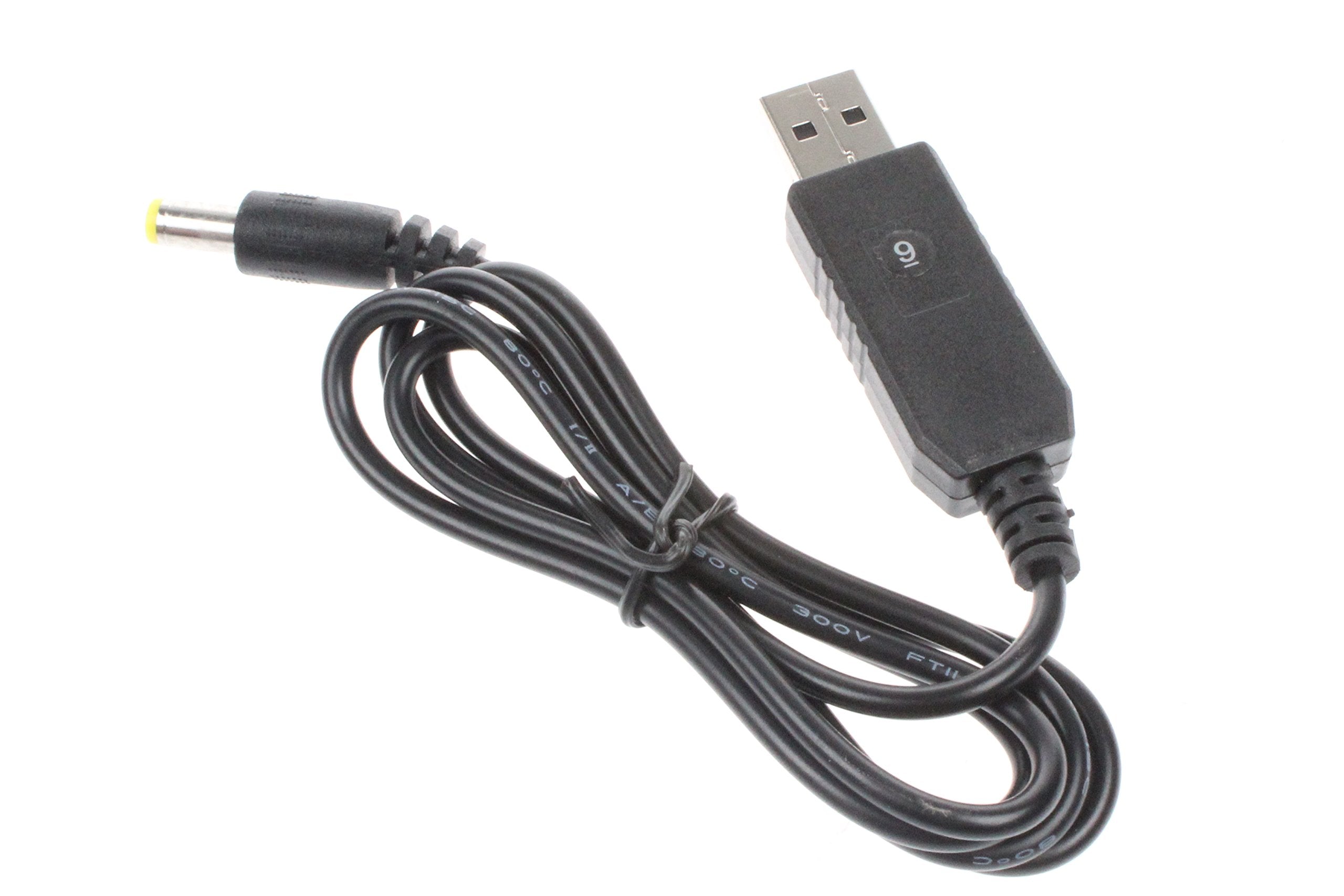 Noyito Dc To Dc Usb 5V To 9V Dc Jack 5.5Mm X 2.1 2.5Mm Boost Power Module Converter Cable Usb Boost Cable 3.2 Ft (Pack Of 2)