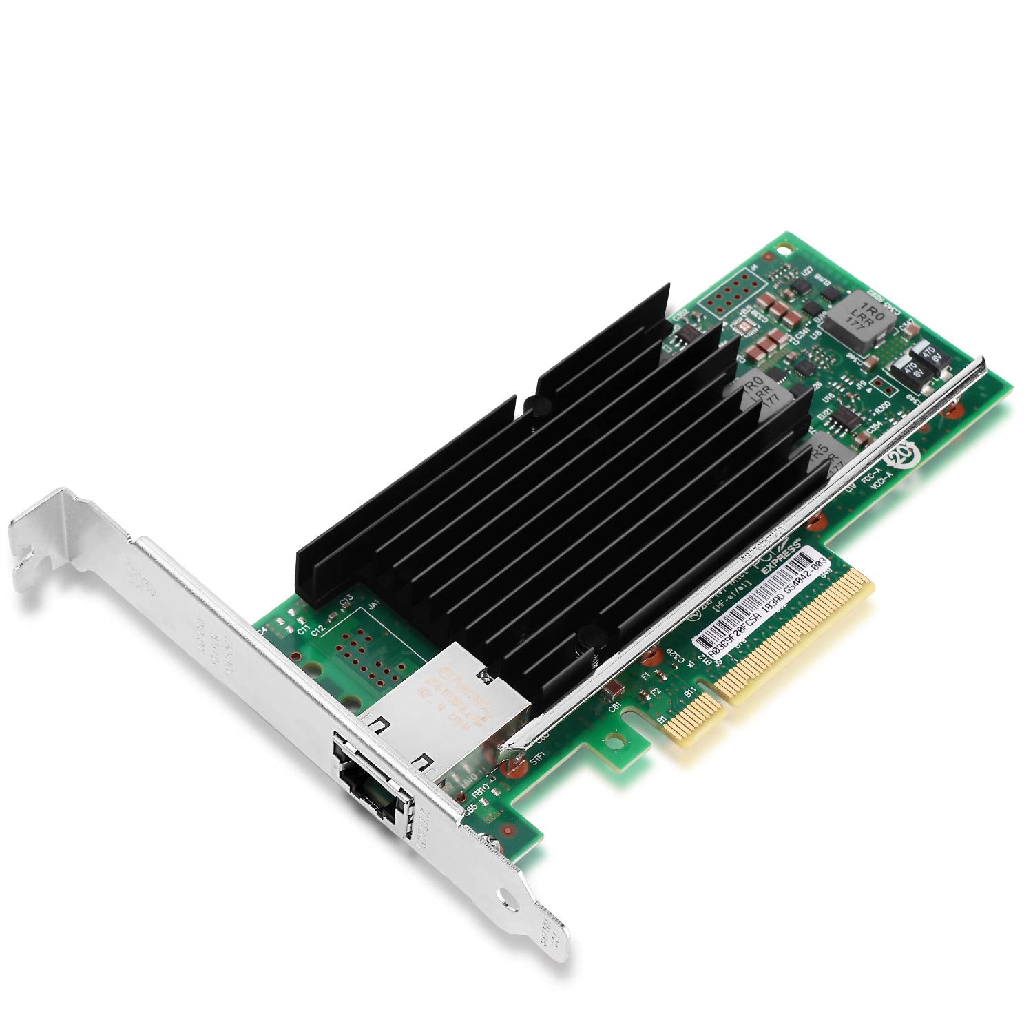 Vogzone For Intel X540 T1 10Gb Ethernet Converged Network Adapter (Nic), Single Copper Rj45 Port Pci Express 2.1 X8 With Intel X