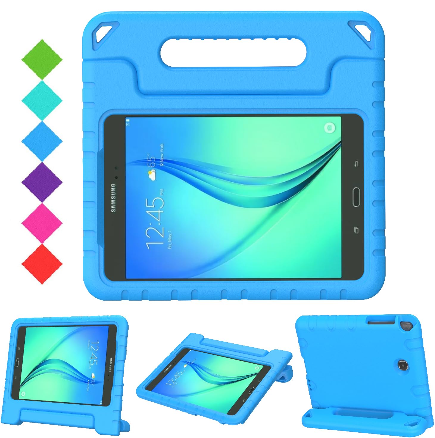 Bmouo Kids Case For Samsung Galaxy Tab A 8.0 (2015) Sm T350   Shockproof Case Light Weight Kids Case Super Protection Cover Hand