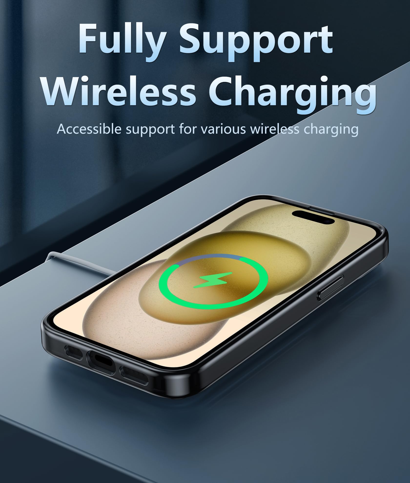 Fntcase For Iphone 15 Plus Case: [Anti Yellowing] [Military Grade Drop Protection] Anti Scratch Shockproof Slim Fit Protective B