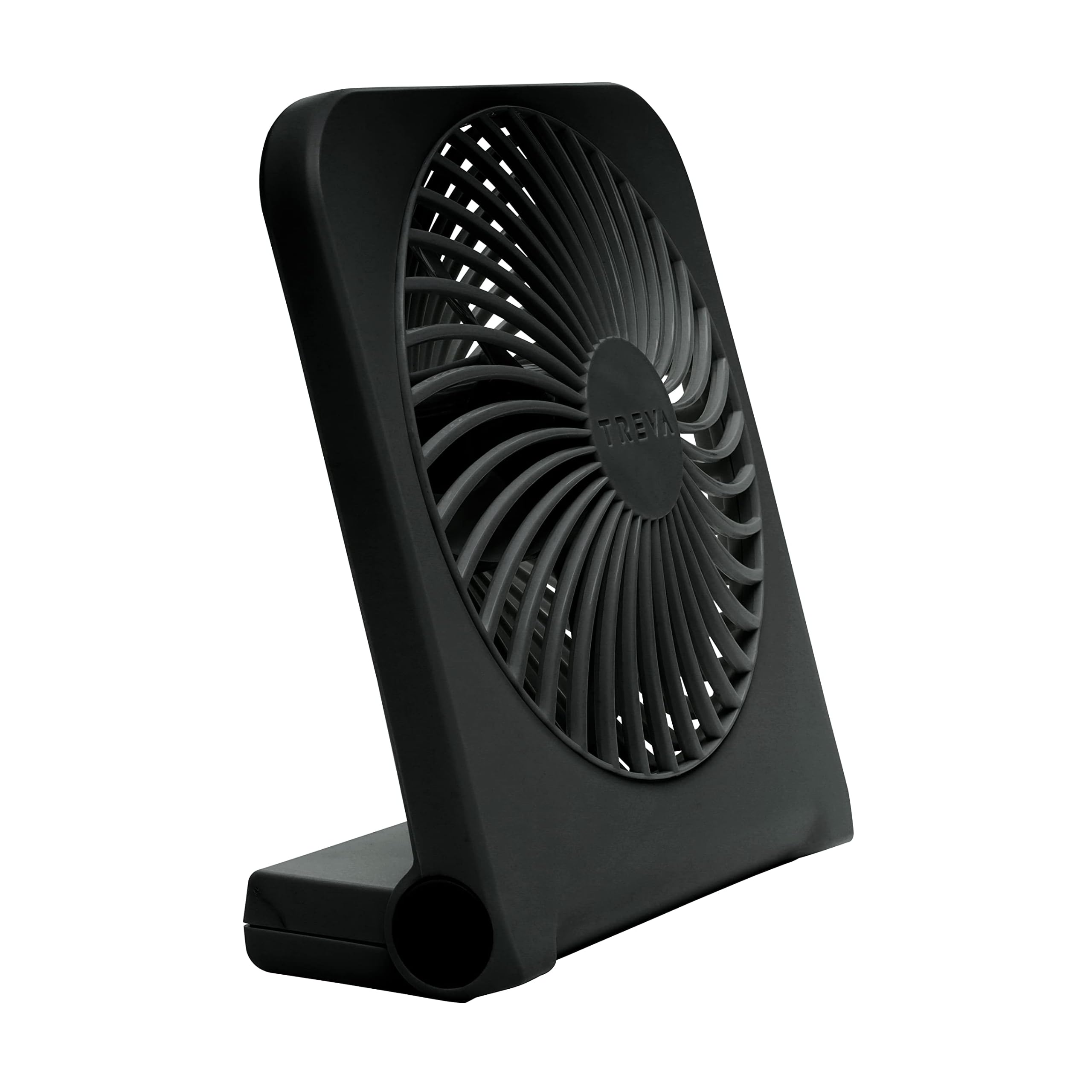 Treva 5 Inch Usb And Battery Powered Desk Fan With Two Cooling Speeds And Adjustable Tilt, Small Usb Fan Cubicle Accessories Dur