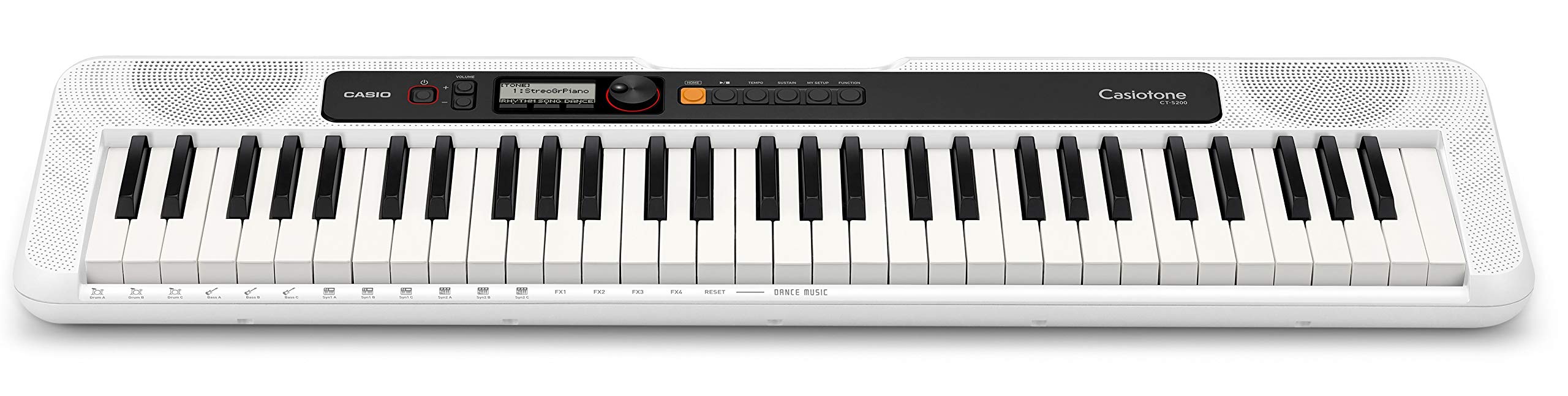 Casio Ct S200We 61 Key Premium Keyboard Pack With Stand, Headphones & Power Supply, White (Cas Cts200We Ppk)