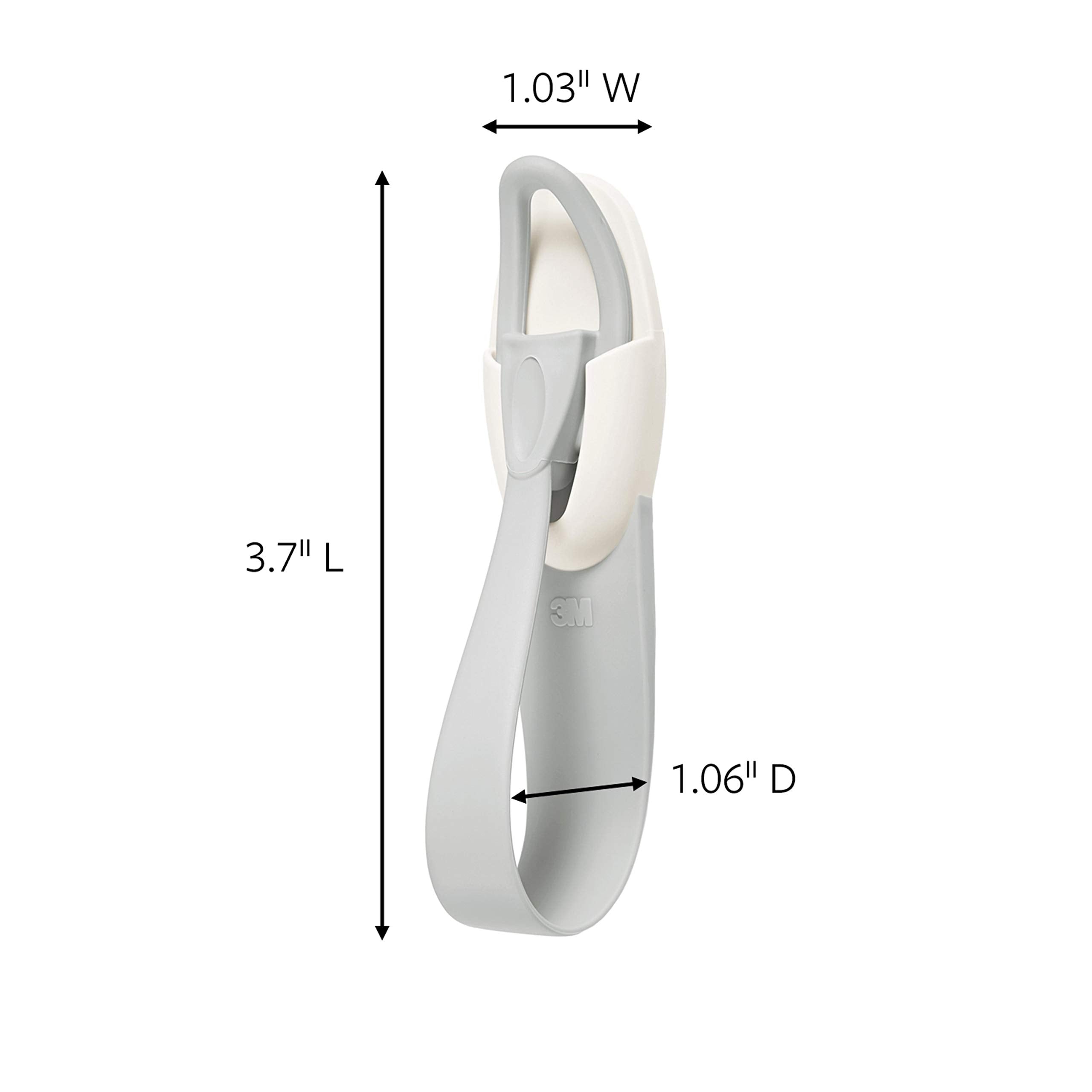 Command Cord Bundlers - Damage-Free Hanging Organizer, 6 Gray Plastic Bundlers, Model GP304-6NA, No Tools Required