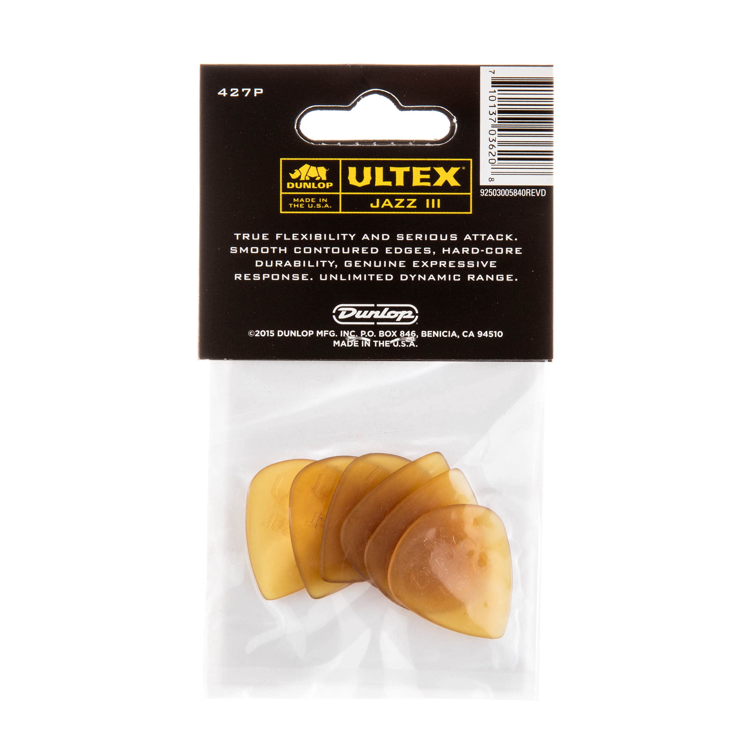 Dunlop Ultex Jazz Iii, 1.38Mm, 6/Players Pack