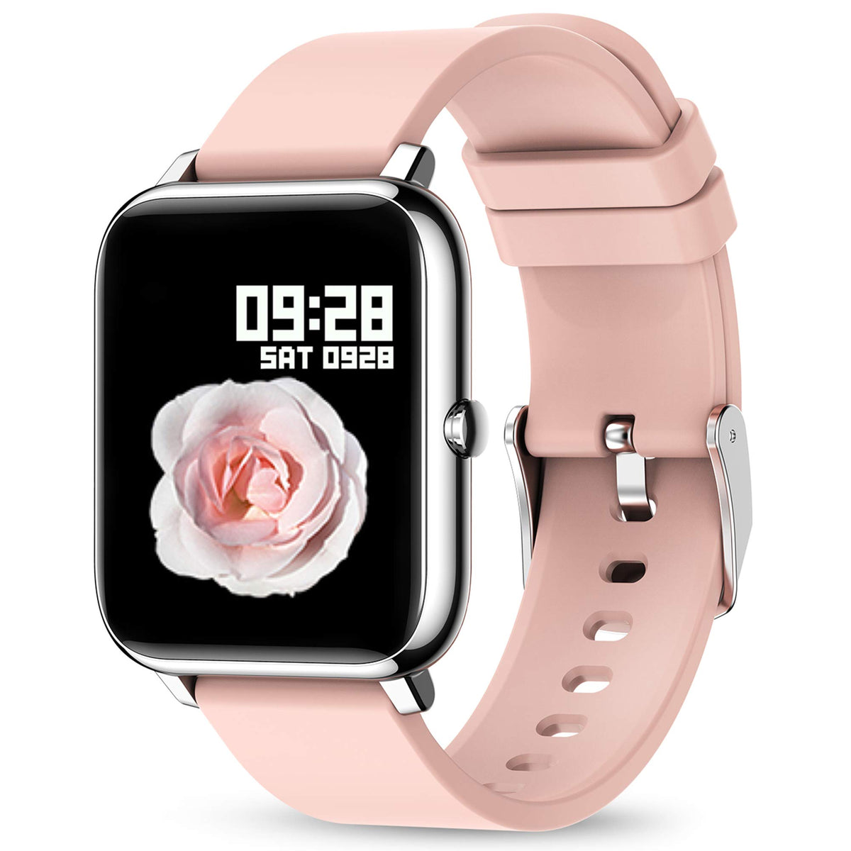 Kalinco Smart Watch, Fitness Tracker With Heart Rate Monitor, Blood Pressure, Blood Oxygen Tracking, 1.4 Inch Touch Screen Smart