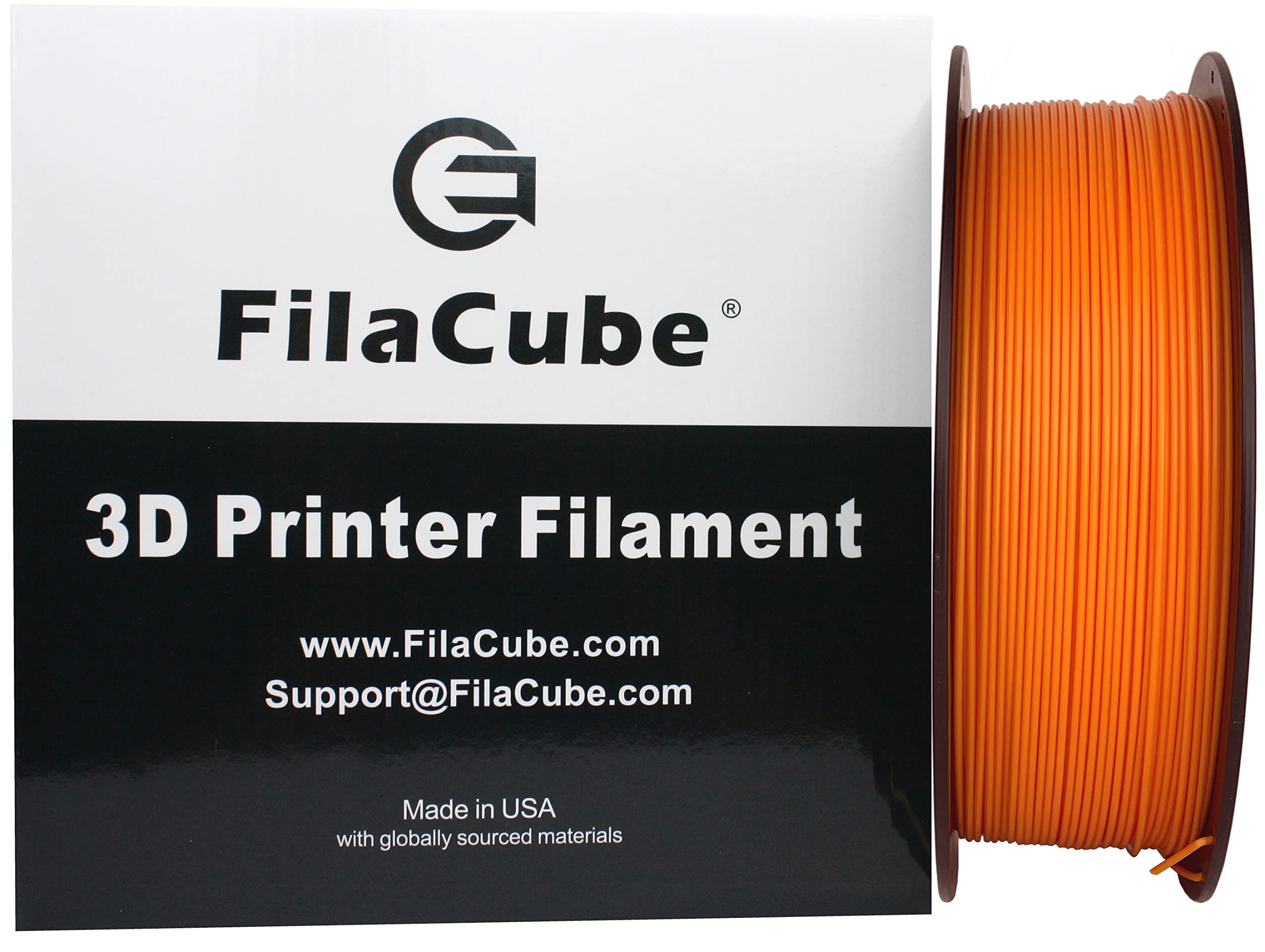 Halloween Pumpkin Orange 1.75mm FilaCube PLA 2 3D Printer Filament 1kg Halloween Pumpkins [Made in USA]