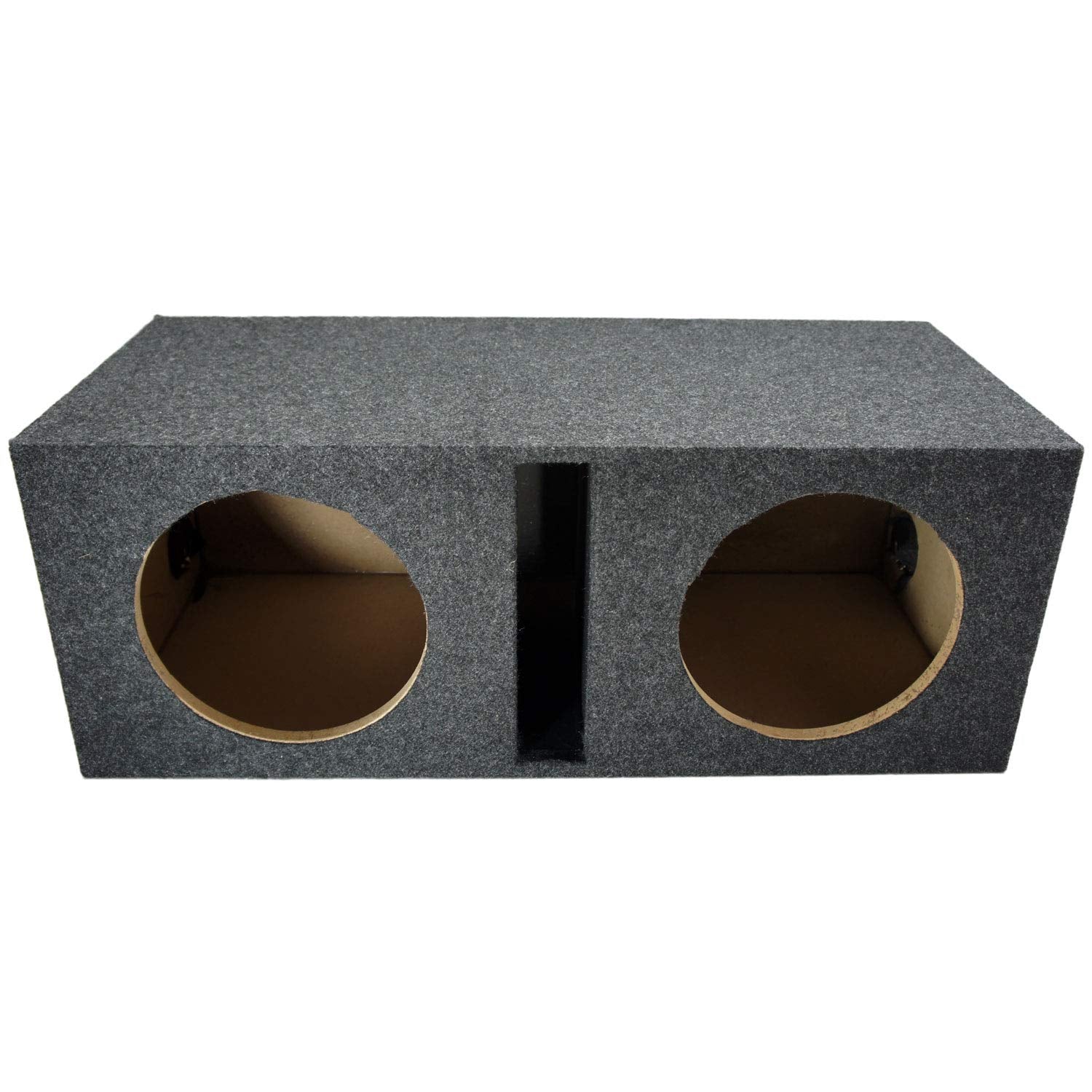 American Sound Connection Car Audio Dual 10'' Vented Subwoofer Stereo Sub Box Ported Enclosure 5/8'' Mdf