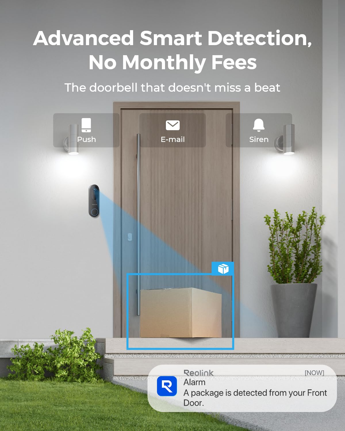 Reolink Video Doorbell + Home Hub, 2K Dual Band Wi Fi Battery Doorbell With 150X150 View, Battery Or Wired Powered, Person/Vehic