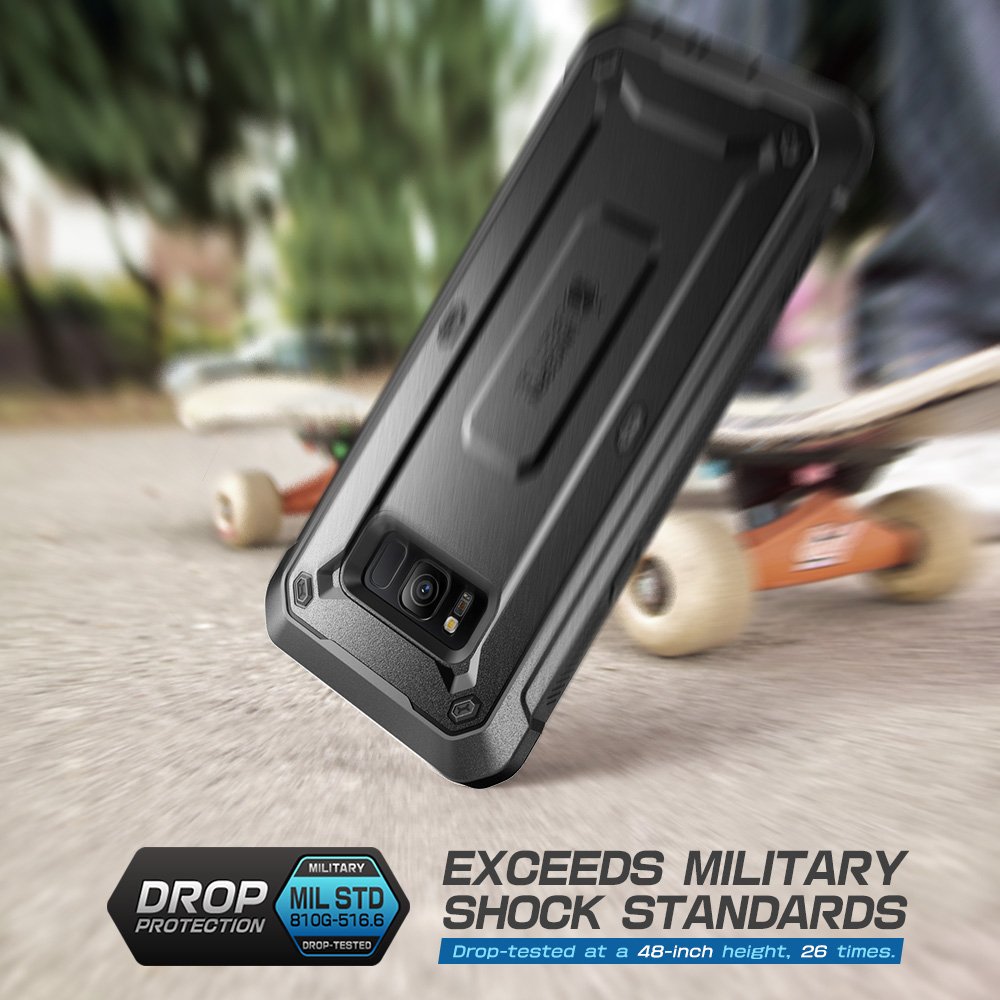 Supcase Unicorn Beetle Pro Series Phone Case For Samsung Galaxy S8 Plus, Full Body Rugged Holster Case With Built In Sp For Gala