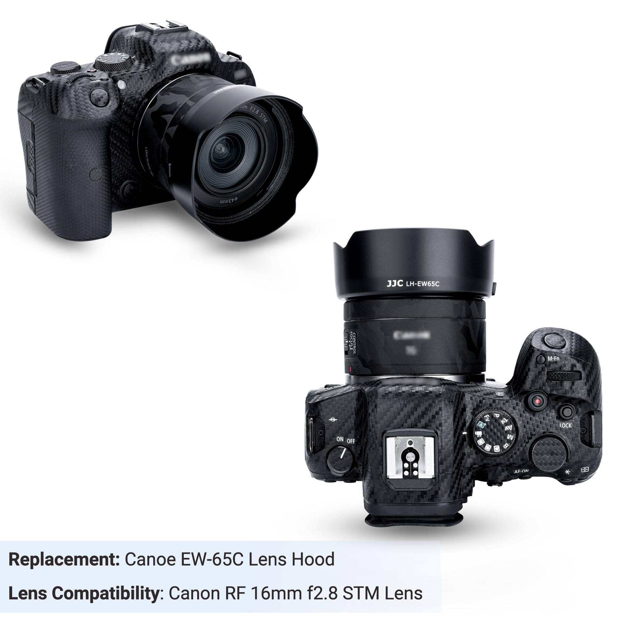 Reversible Tulip Flower Lens Hood Shade Fit For Canon Rf 16Mm F/2.8 Stm Lens Replaces Canon Ew 65C On Canon Eos R6 R5 R3 Rp R Ca
