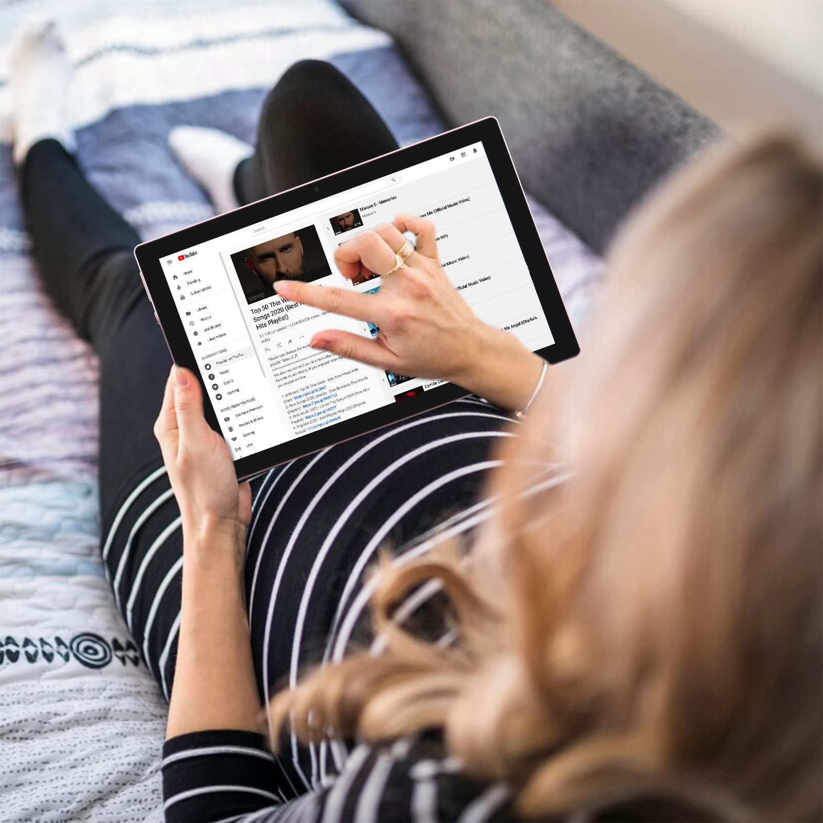 Tablet 10 Inch Android 13 Tablets 2 In 1 Tablet With Keyboard 64Gb+8Gb Ram 10.1'' Tablets 8Mp Camera 6000Mah Battery, Include Ke