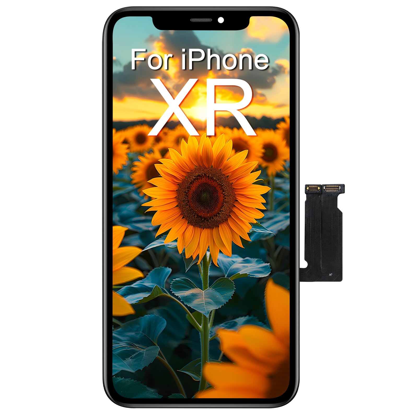 Efaithfix For Iphone Xr Lcd Screen Replacement 6.1 Inch Frame Assembly Display 3D Touch Screen For A1984/A2105/A2106/A2108 Repai