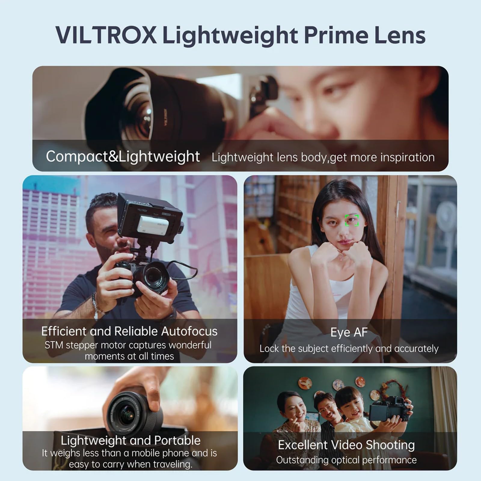 Viltrox 20Mm F2.8 Fe, Stm Auto Focus Full Frame Lightweight Ultra Wide Angle Lens For Sony E-Mount Zv-E1 Fx30 A7Rv A7Iv Zv-E10 A