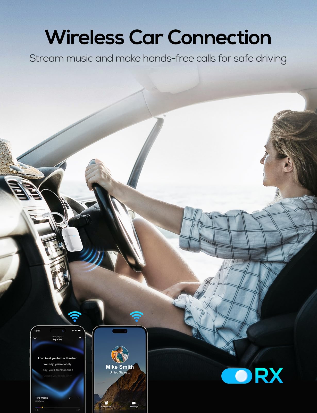 Nulaxy Bluetooth Transmitter Receiver For 2 Airpods Or Bt Devices, Bluetooth Wireless Transmitter For Headphones, 3.5Mm Aux Audio Jack Adapter For Airplane