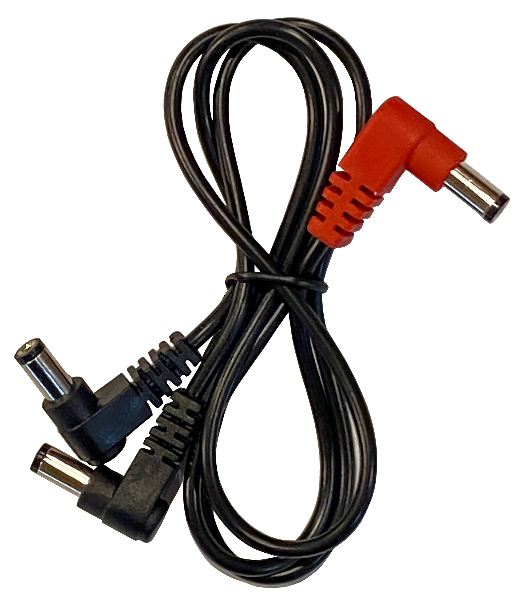 (2) Pack 2 Way Split Effects Pedal Dc Power Cables For Voodoo Labs Power Supply
