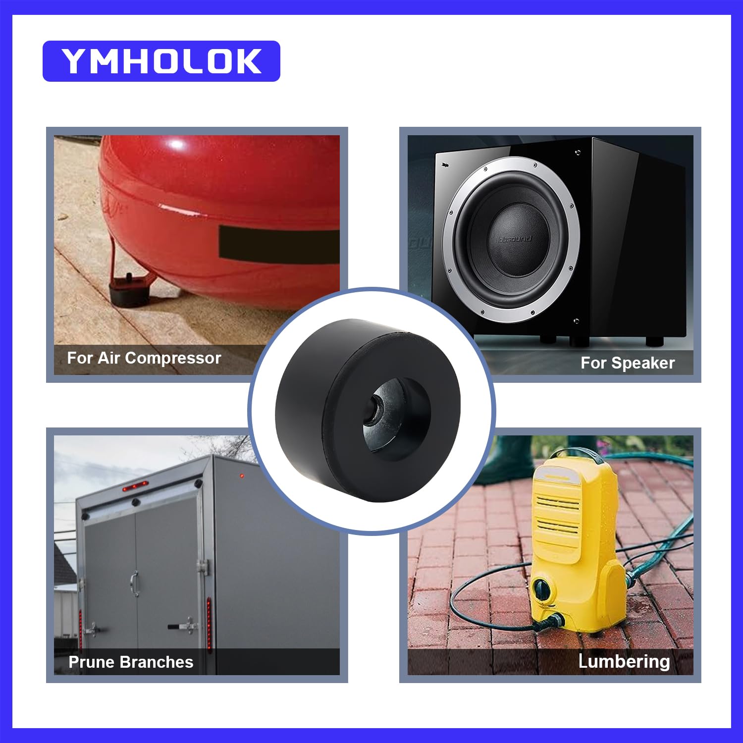 Ymholok 4Pcs 192310Gs Air Compressor Rubber Feet Foot Mount Compatible For Coleman Powermate Sanborn 094 0026 E106661, Many Comp