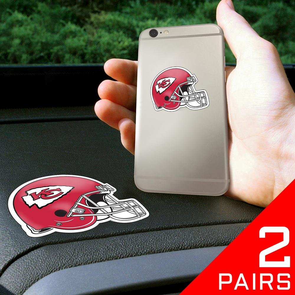 Fan Mats 13122 NFL - Kansas City Chiefs Get-a-Grip Anti-Slip Dashboard Grips 2 Pack