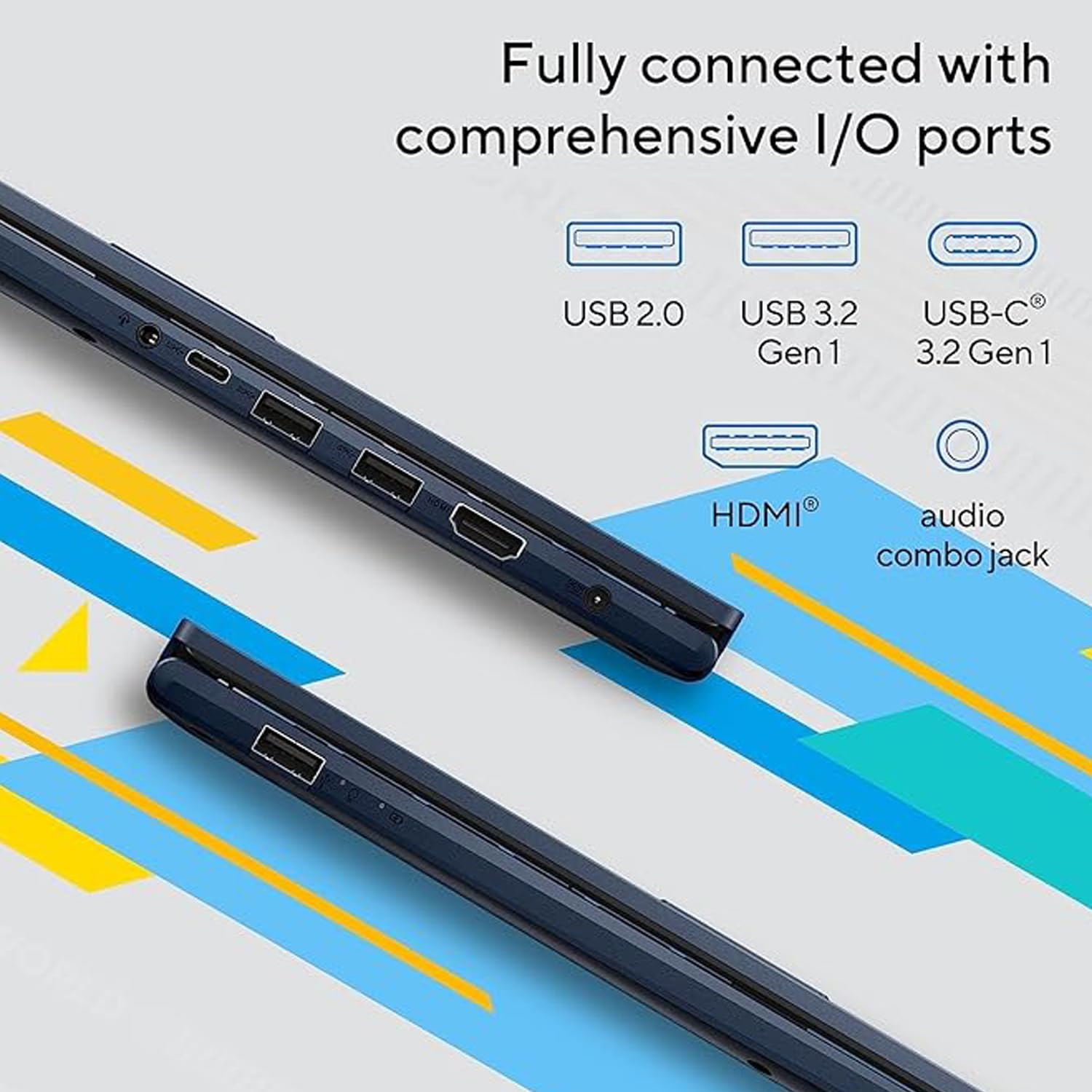 Asus Vivobook Laptop, 14'' Fhd Display, I3 1215U, 16Gb Ram, 512Gb Ssd, Wi Fi 6, Hdmi, Webcam, Touchpad, Windows 11 Home, Blue