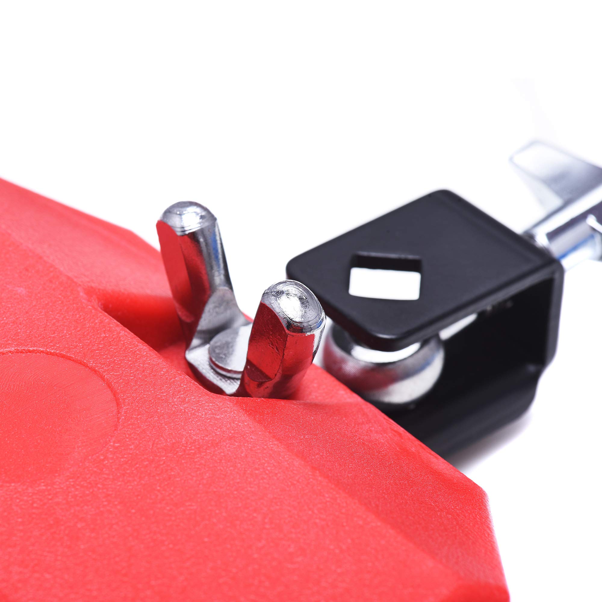 Jam Block, Plastic Musical Percussion Block, Latin Drum Instrument, Red