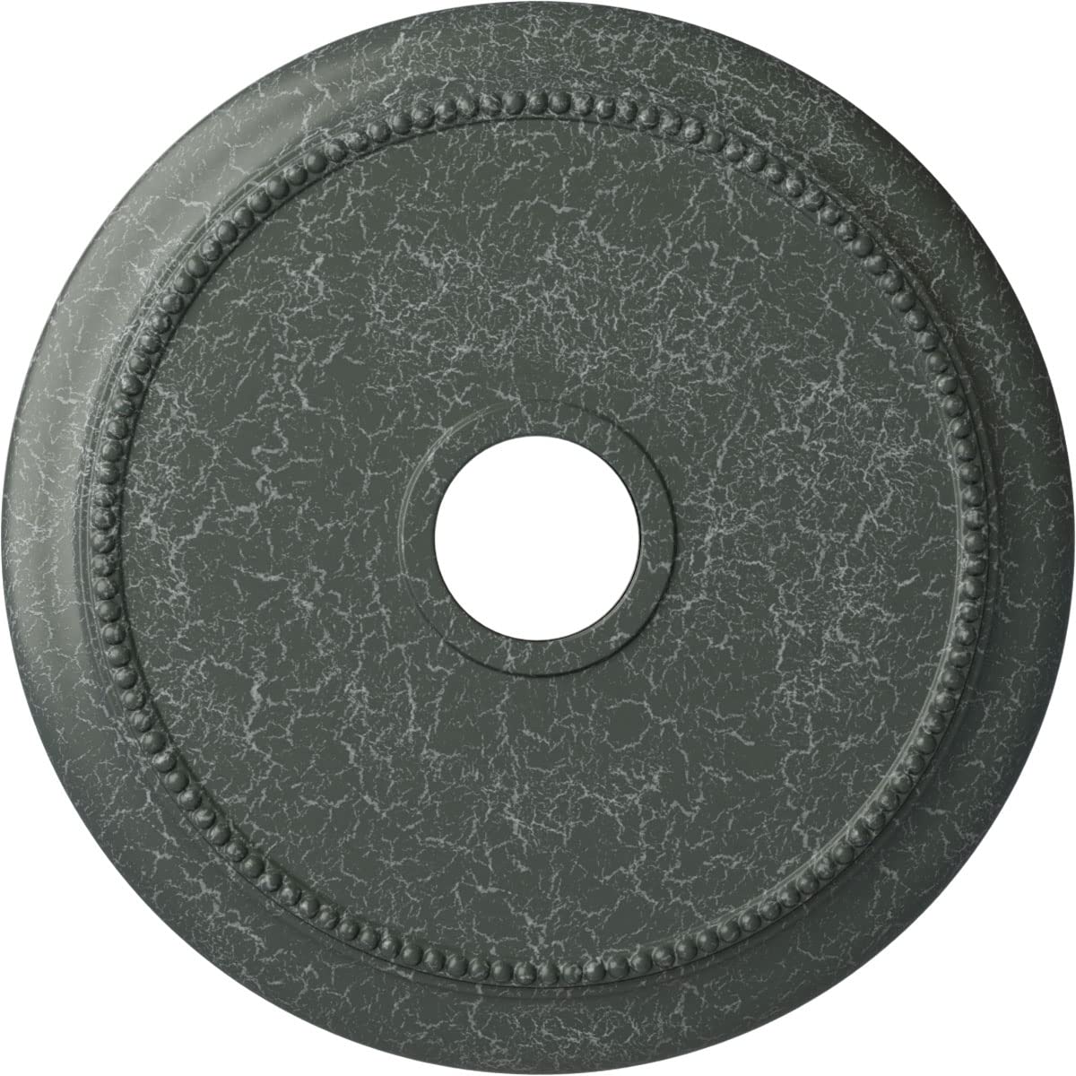 Ekena Millwork CM24CRAGC 24-1/8 x 4-3/8 x 2-1/4 Crendon Ceiling Medallion, Athenian Green Crackle