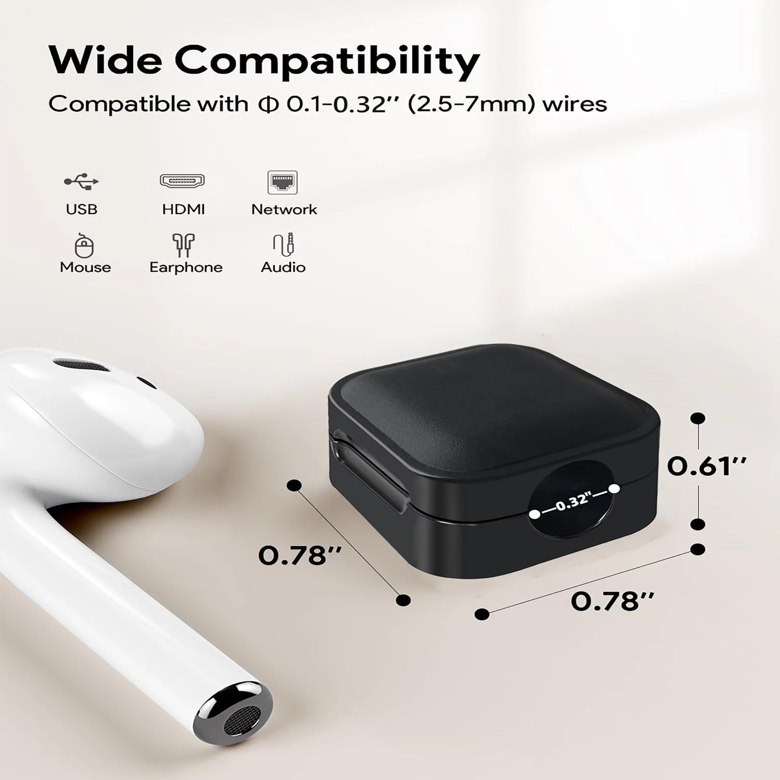 6 Pack Magnetic Cord Organizer Cord Holder,Vastweitao Easy Secure Adhesive Cable Management For Home Office Desk Phone Car Wall