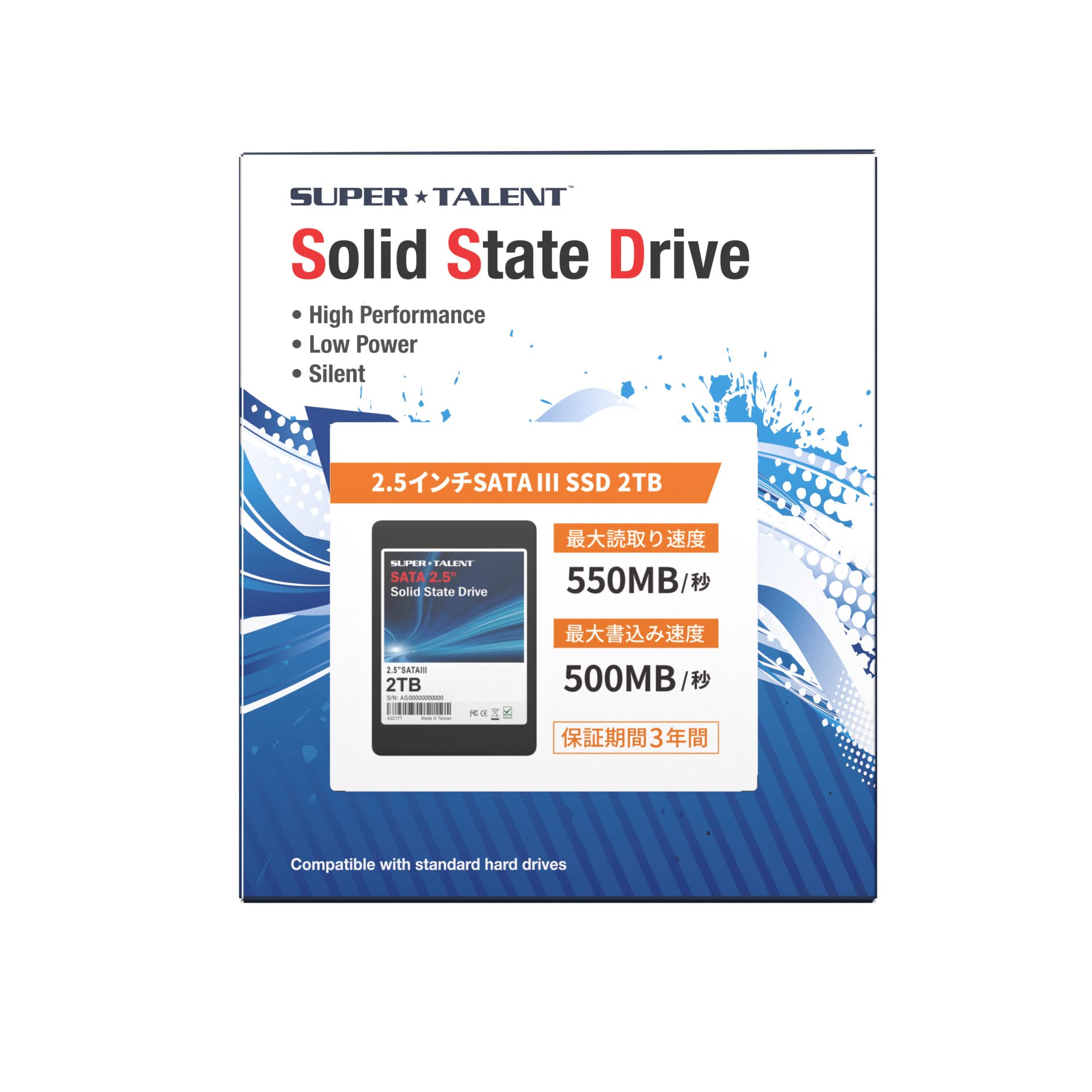 Super Talent Teranova 2Tb 2.5 Inch Sata3 Solid State Drive (3D Tlc)