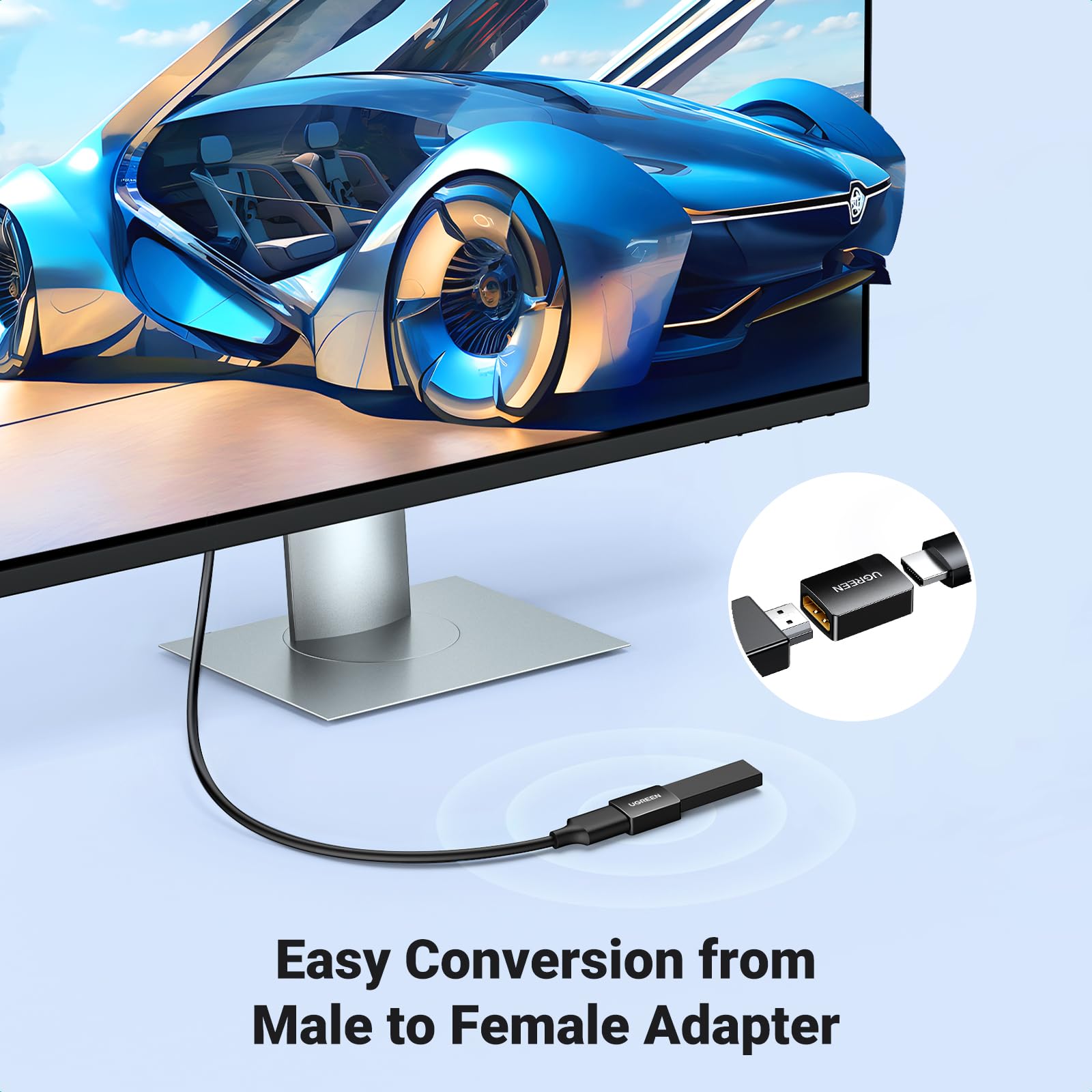 Ugreen Hdmi Coupler 2 Pack, 4K@60Hz Hdmi Female To Female Adapter Hdmi 2.0 Extender For Hdmi Cables 3D Hdmi Connector Compatible