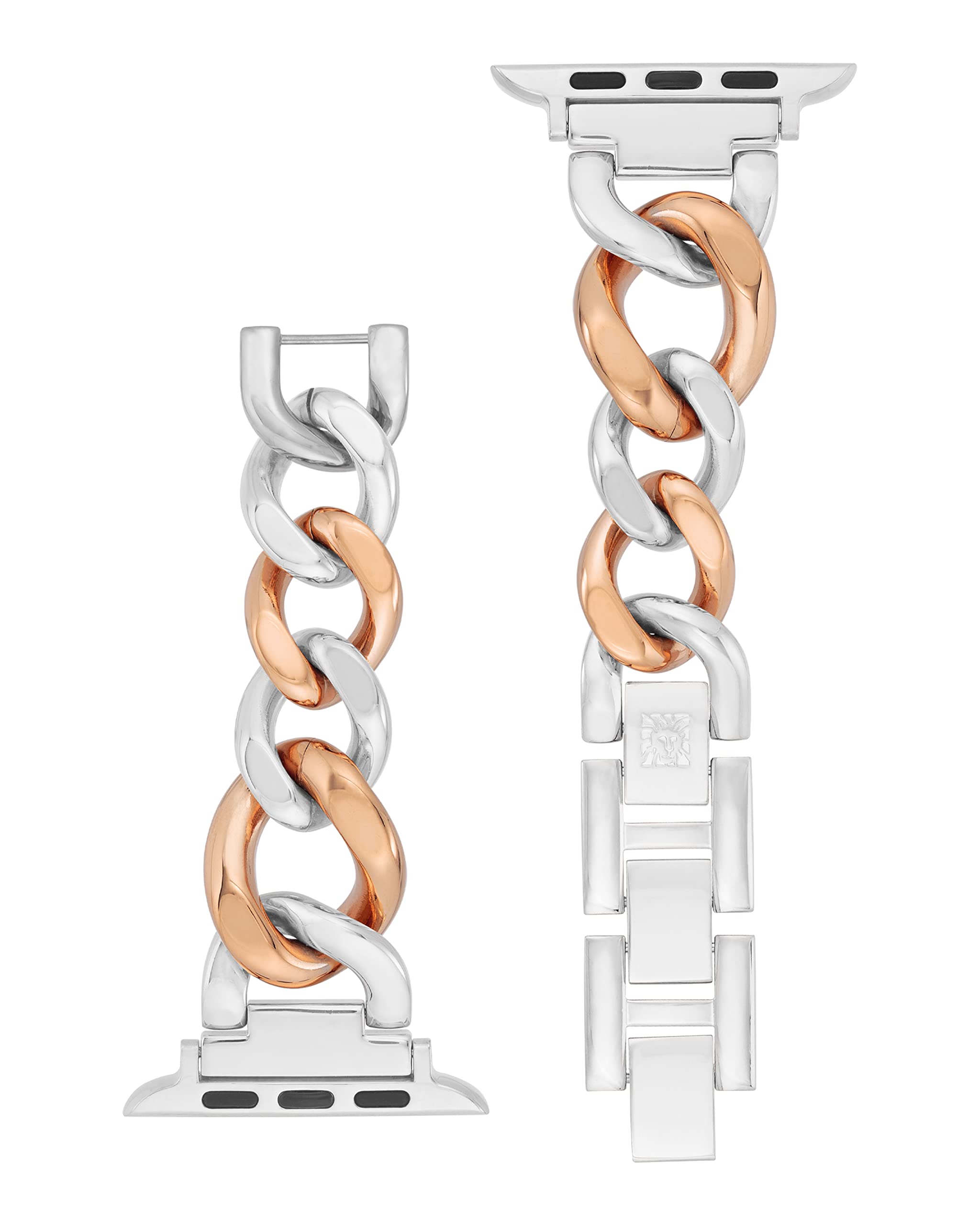 Anne Klein Fashion Chain Bracelet For Apple Watch, Secure, Adjustable, Apple Watch Replacement Band, Fits Most Wrists (42/44/45M