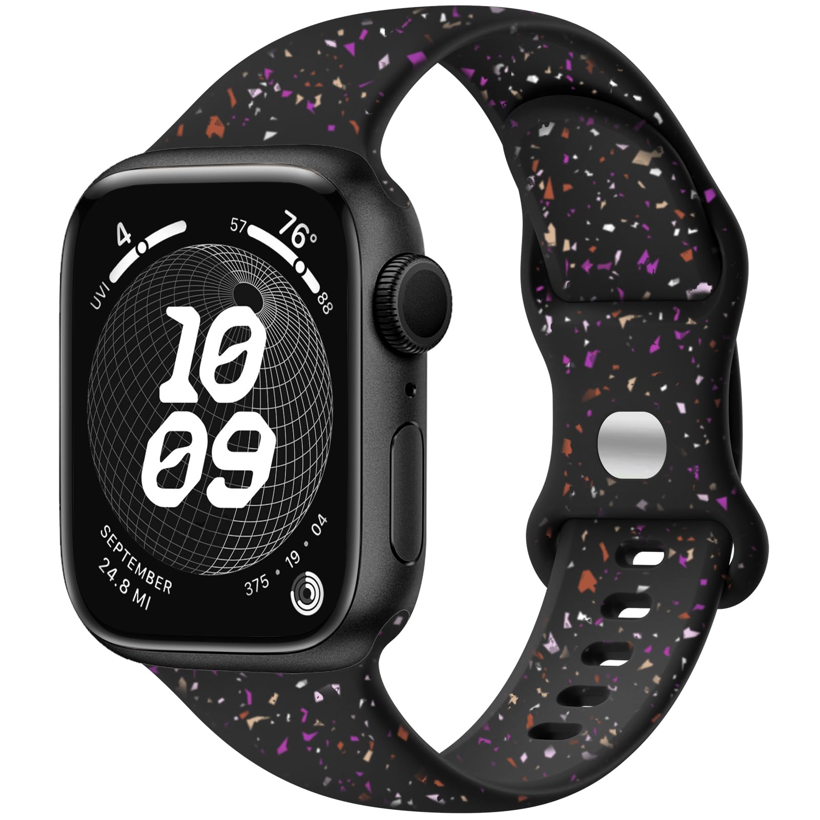 Imivio Sport Band Compatible With Apple Watch Series 9 Band 38Mm 40Mm 41Mm 42Mm 44Mm 45Mm 49Mm For Women Men, Soft Silicone Wate