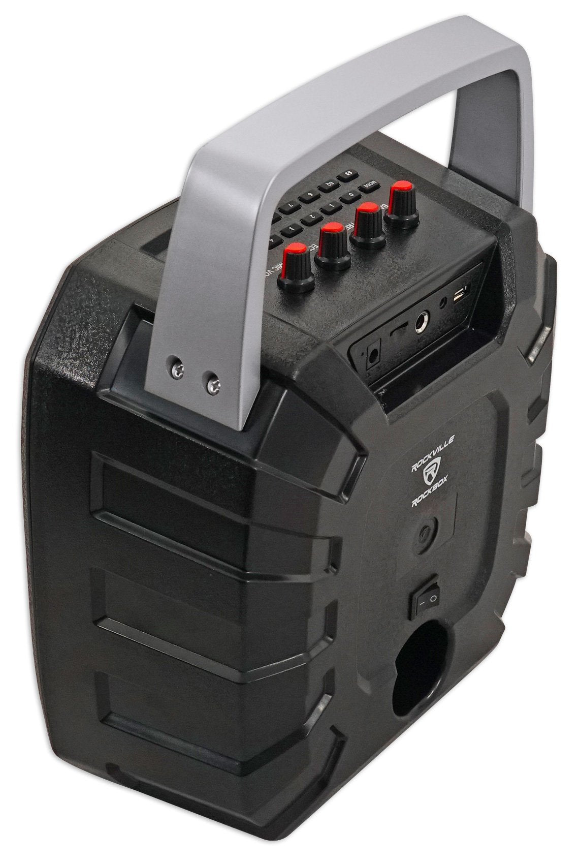 Rockville Rockbox 6.5 100 Watt Portable Rechargable Bluetooth Speaker W Usb/Sd, Black, 6.5