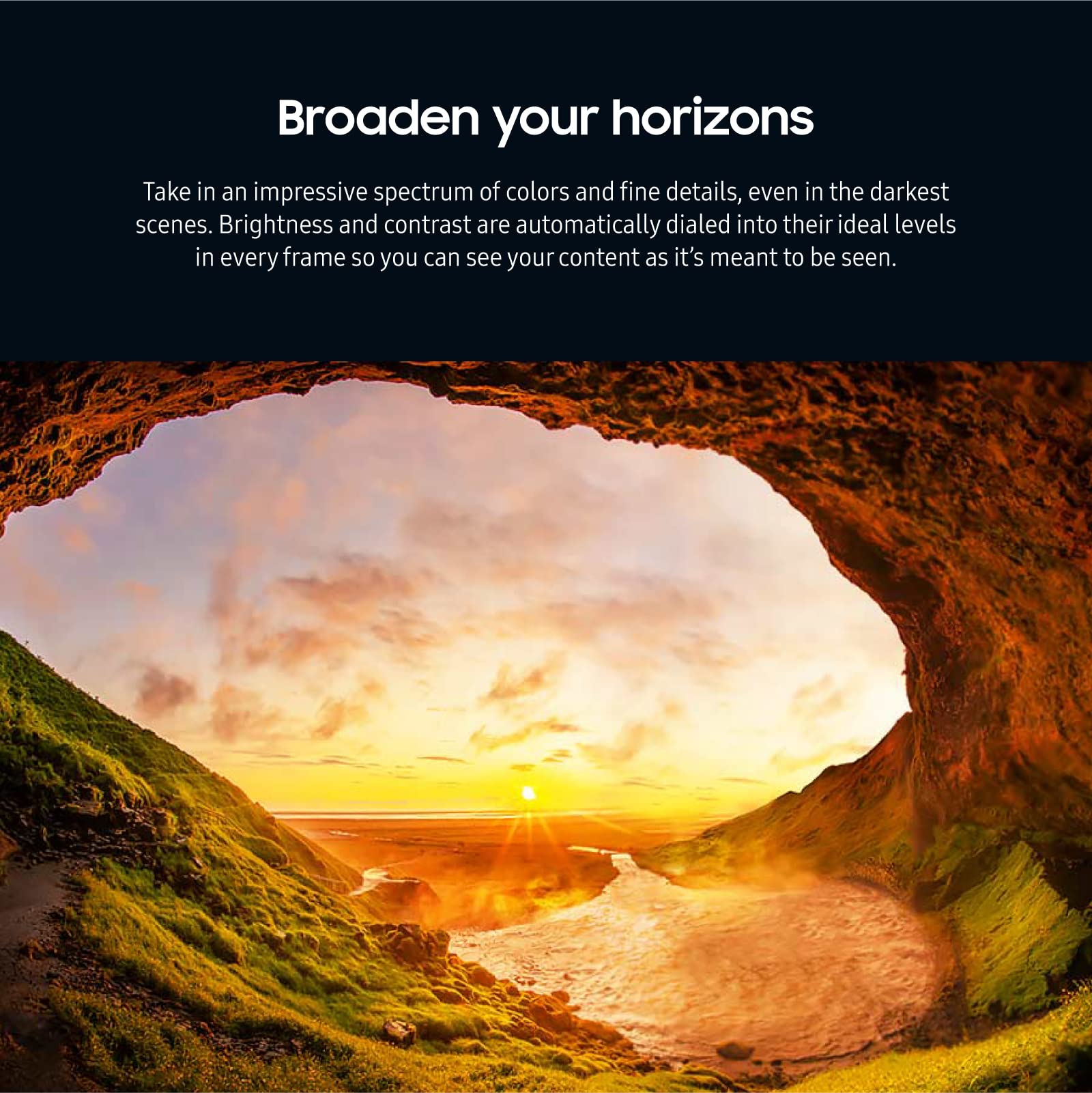 Samsung 50 Inch Class Crystal Uhd 4K Cu8000 Series Purcolor, Object Tracking Sound Lite, Q Symphony, Motion Xcelerator, Ultra Sl