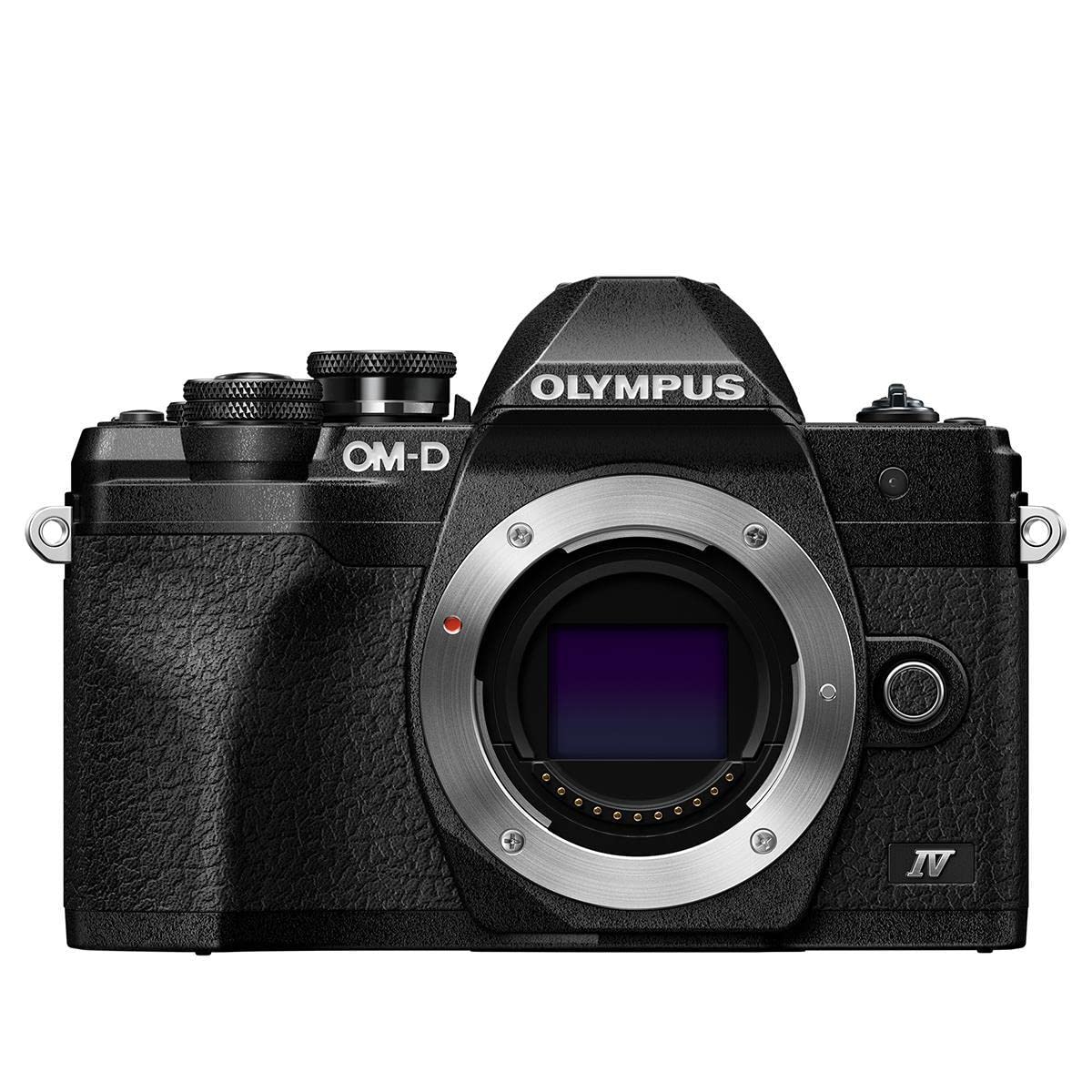 Olympus Om D E M10 Mark Iv Camera With M.Zuiko Digital Ed 14 42Mm F3.5 5.6 Ez Lens, Black