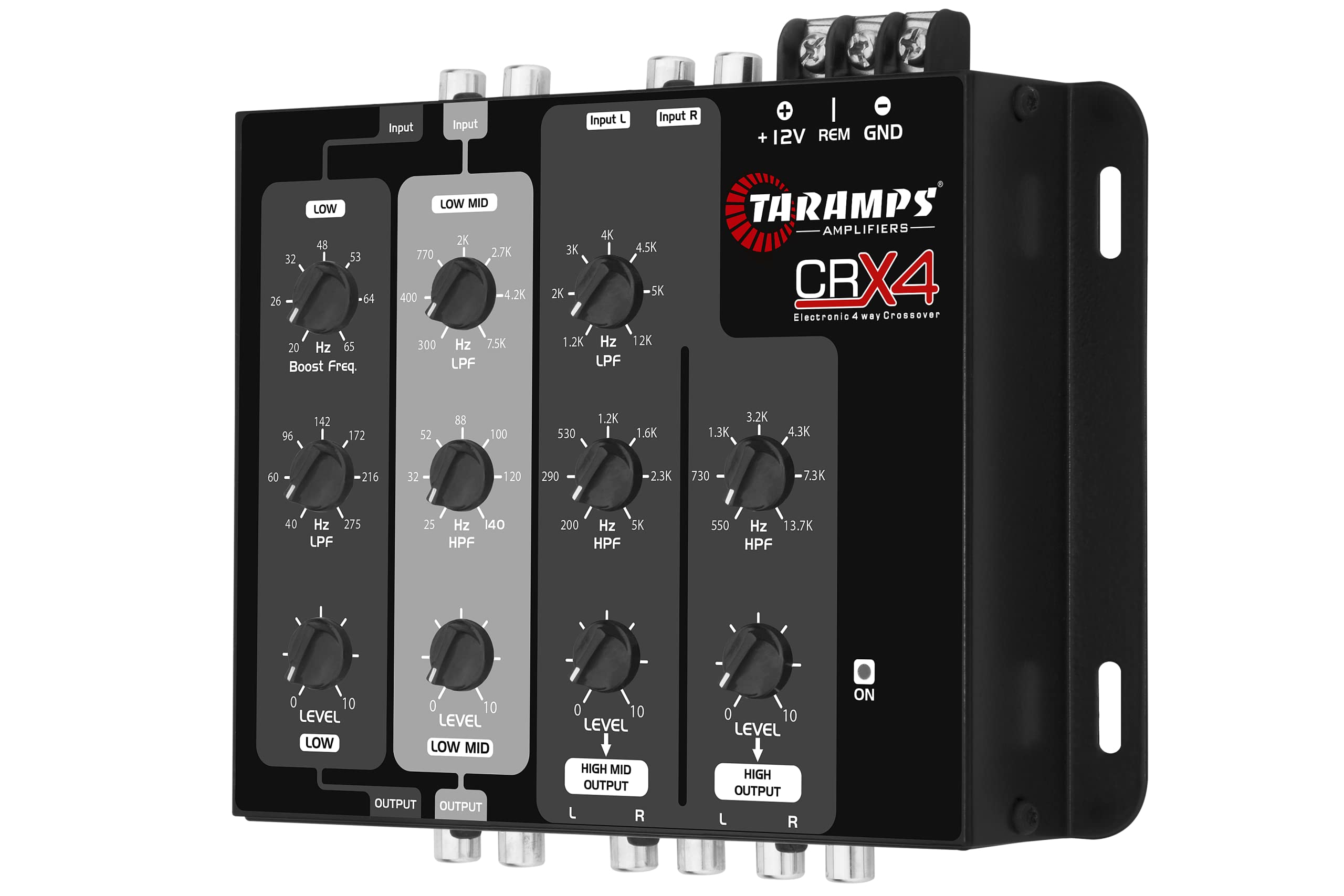 Taramps Crx4 Electronic 4 Way Crossover Rca Channels 8 Volts Rms Car Audio Processor Stereo Equalizer Great For Low/High With Ba