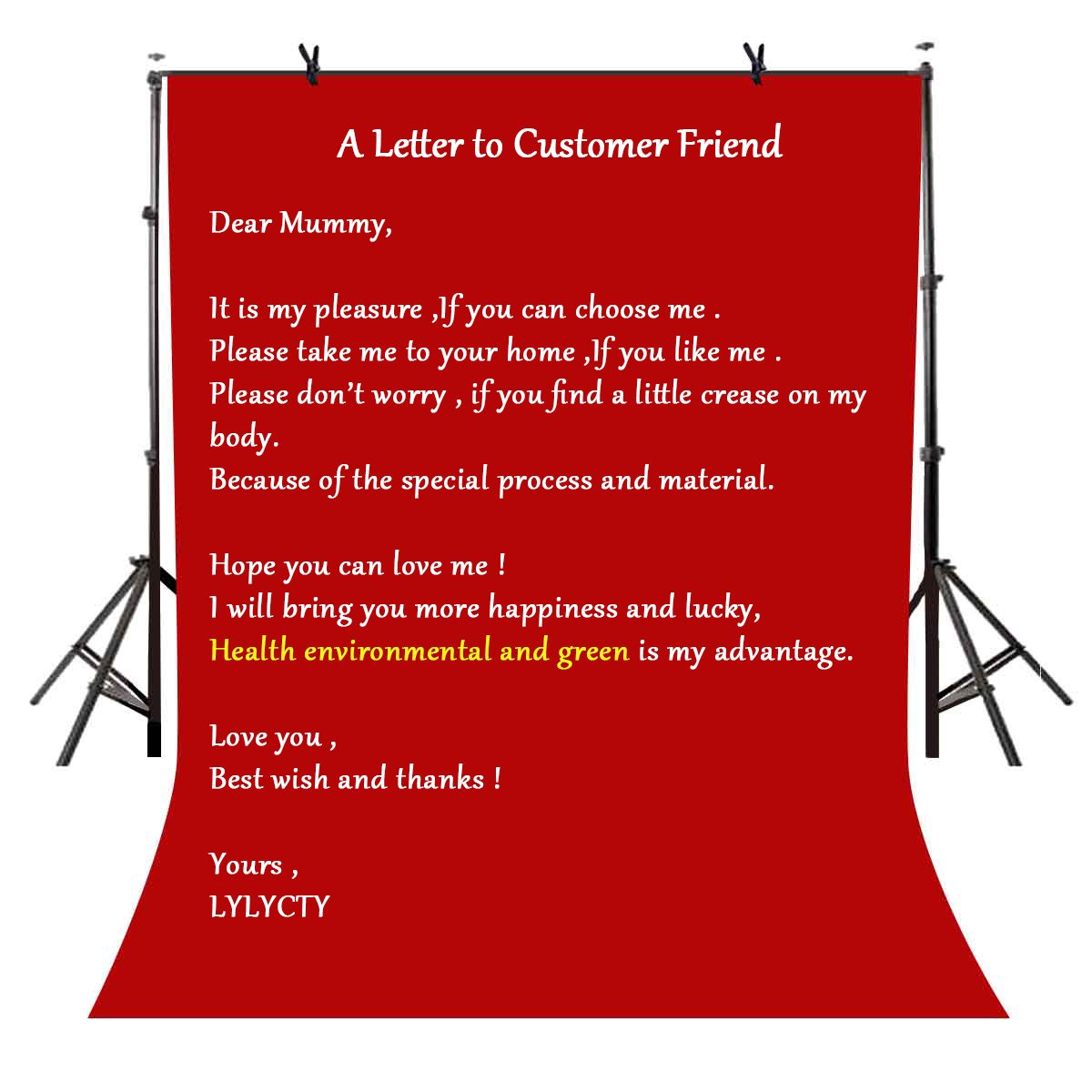 Lylycty 5X7Ft Photography Studio Non Woven Backdrop Bright Red Backdrop Solid Color Backdrop Simple Background Ly092